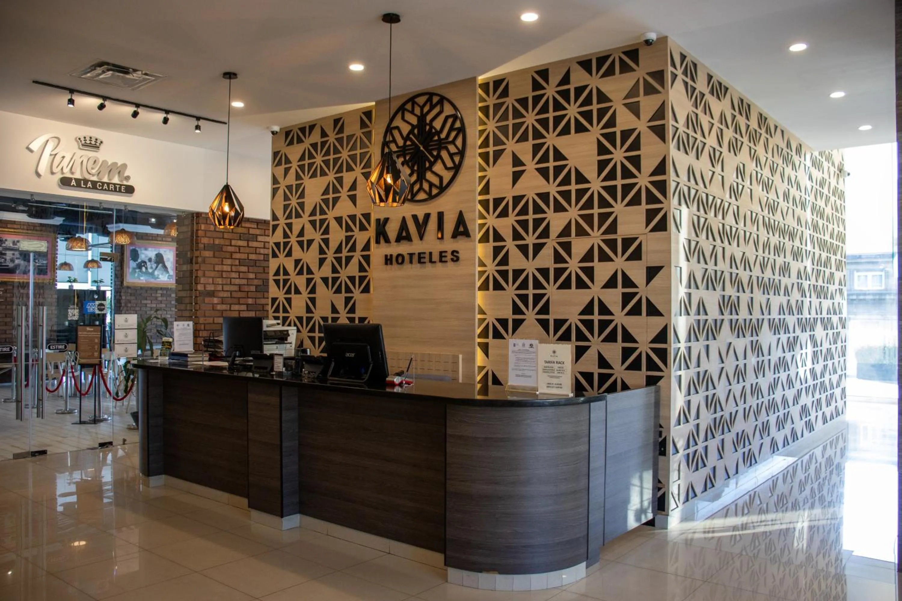 Lobby or reception in Hotel Kavia Monterrey