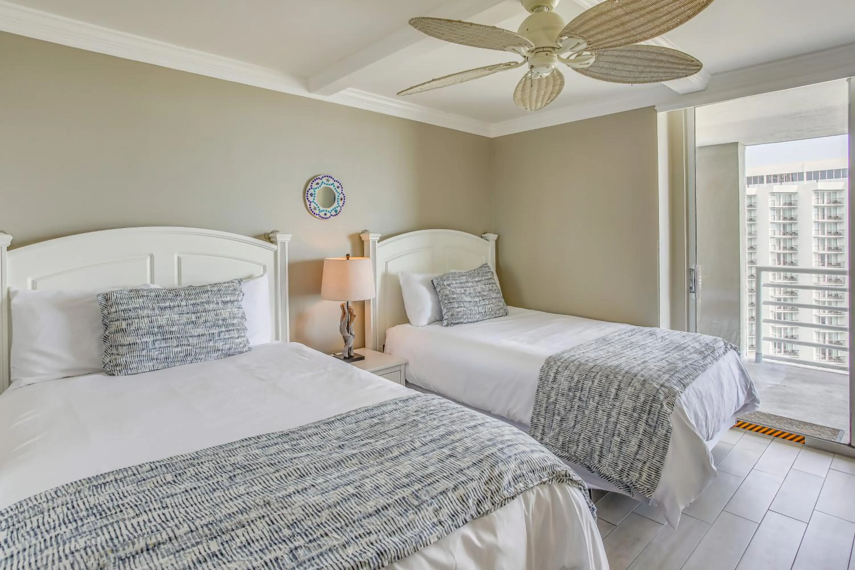 Bed in Warm Weather Escape with Pool Access in Myrtle Beach