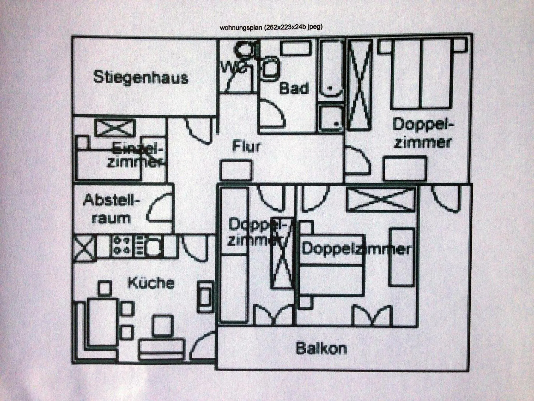 Floor plan in Ferienwohnung Inge Gapp
