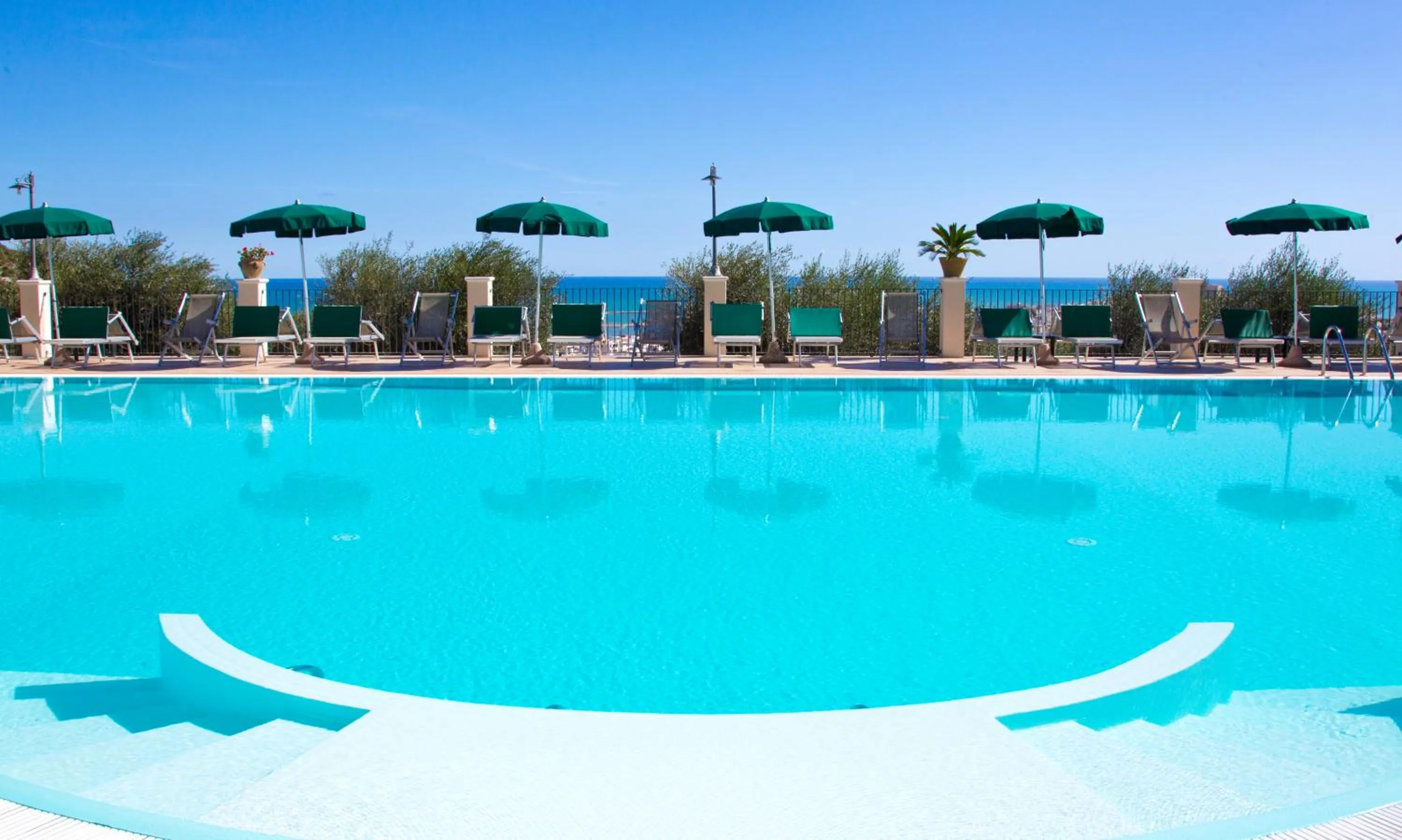 Pool view in Residence Chiesiola