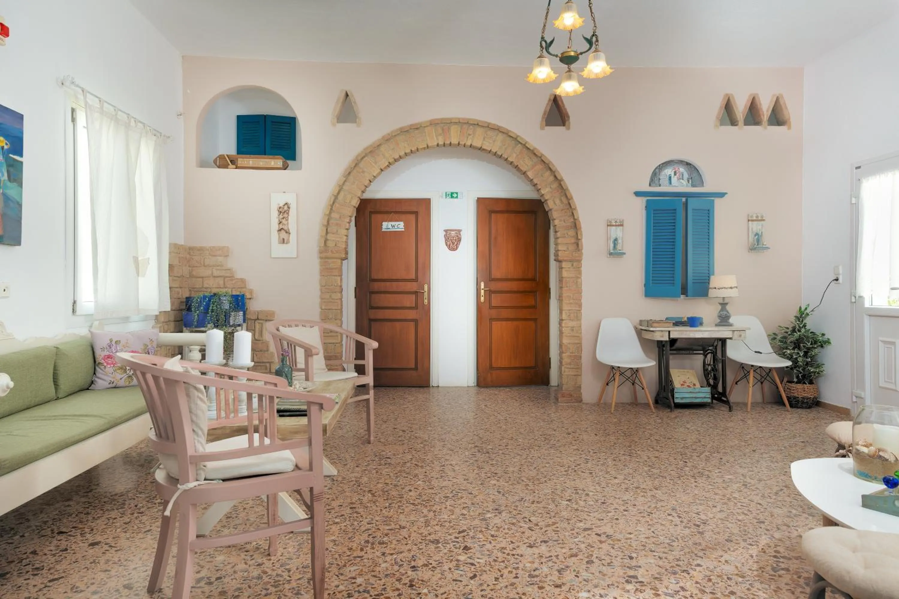 Seating area in Akteon Hotel