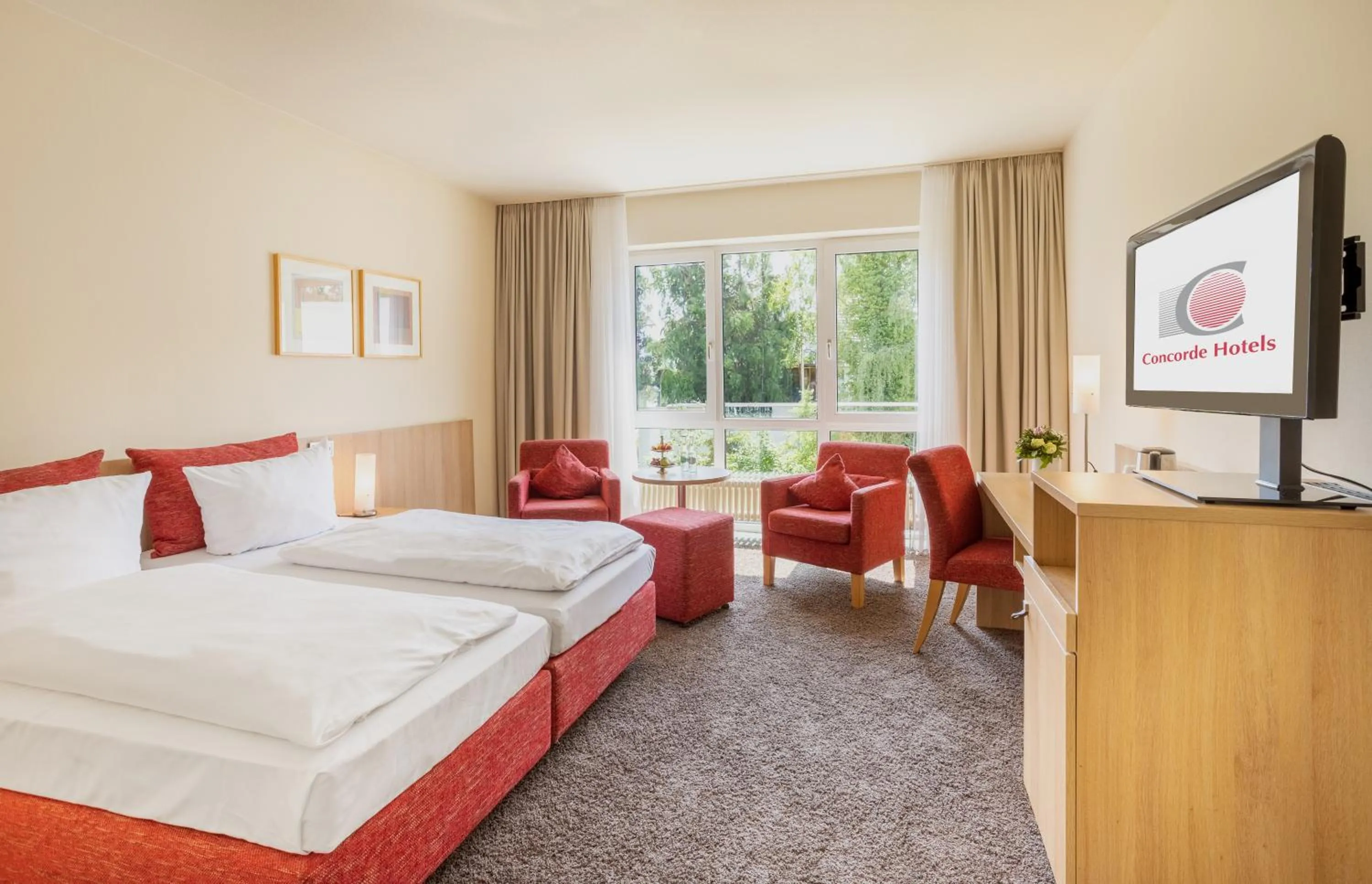 Photo of the whole room, Bed in Concorde Hotel Viktoria