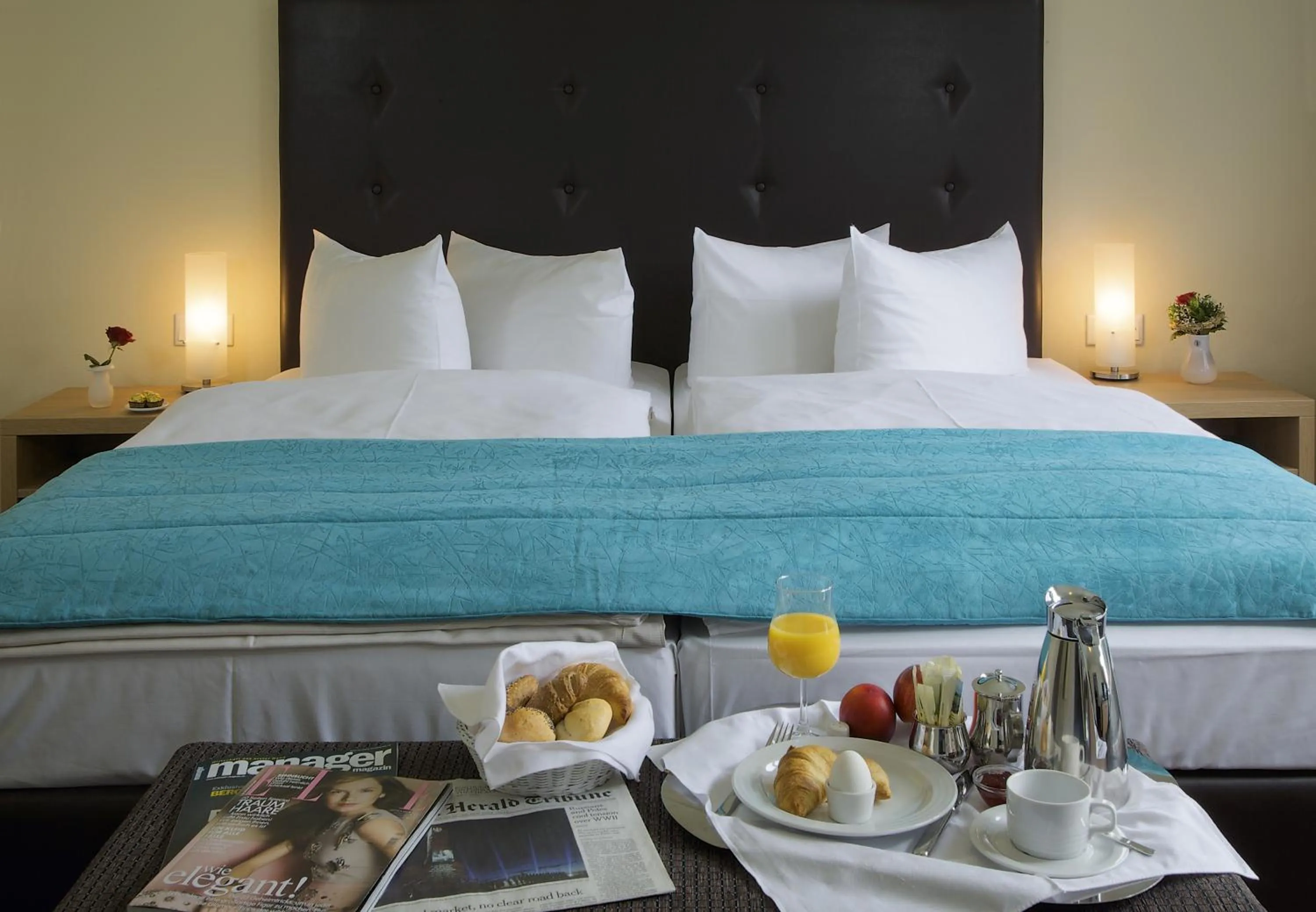 Bed in Concorde Hotel Viktoria