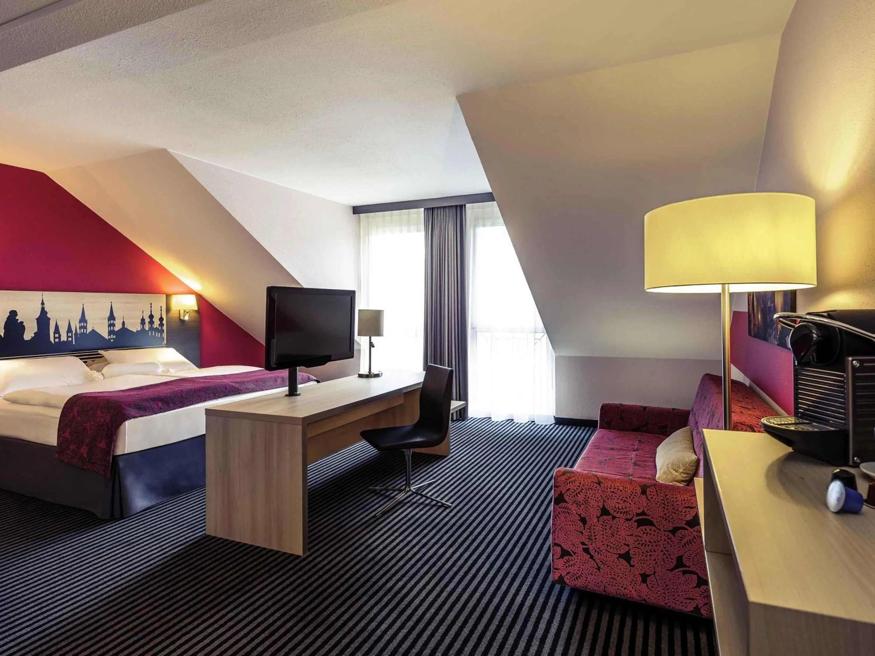 Bedroom, Bed in Mercure Hotel Würzburg am Mainufer