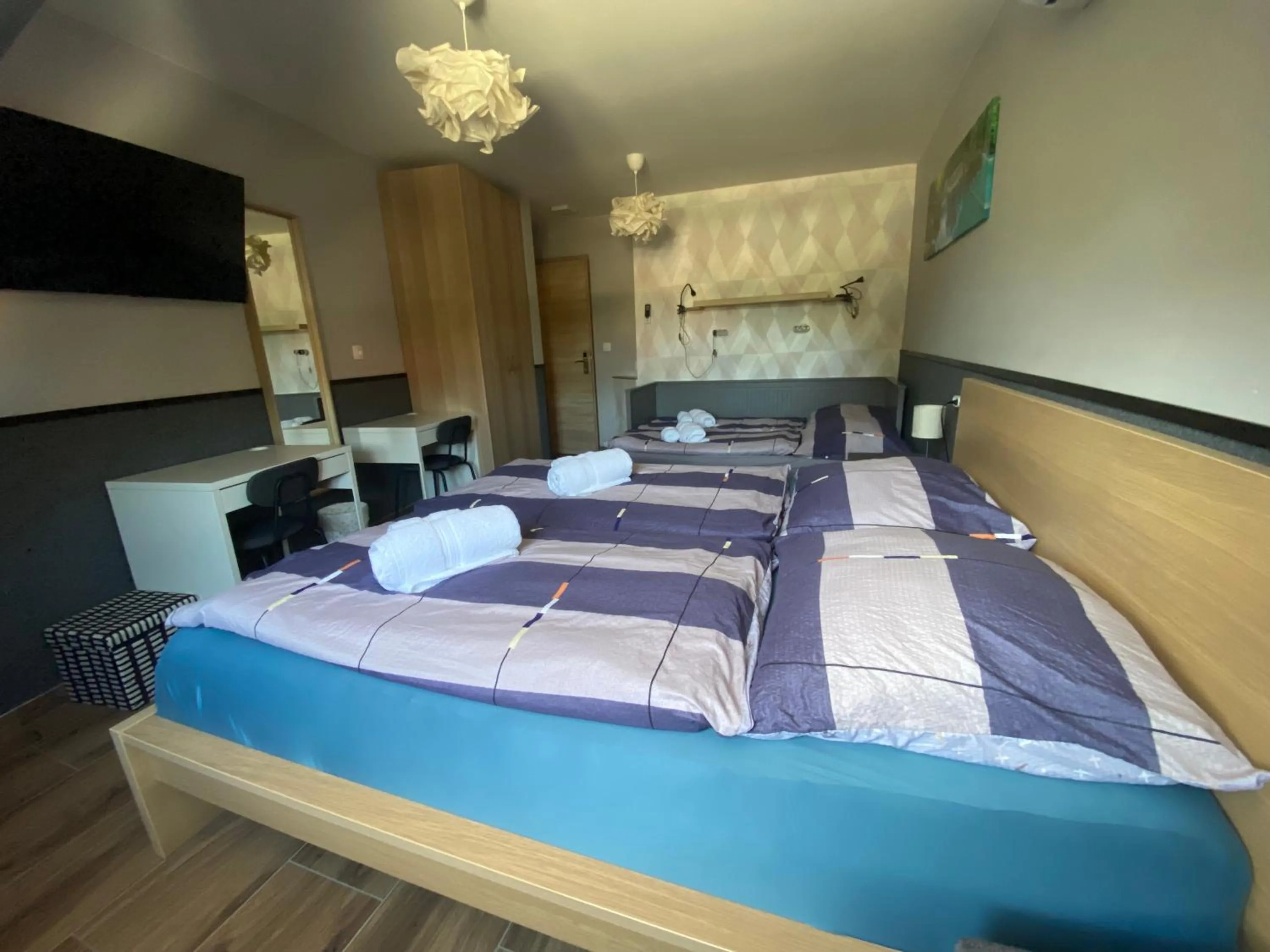 Bed in Oázis Panzió