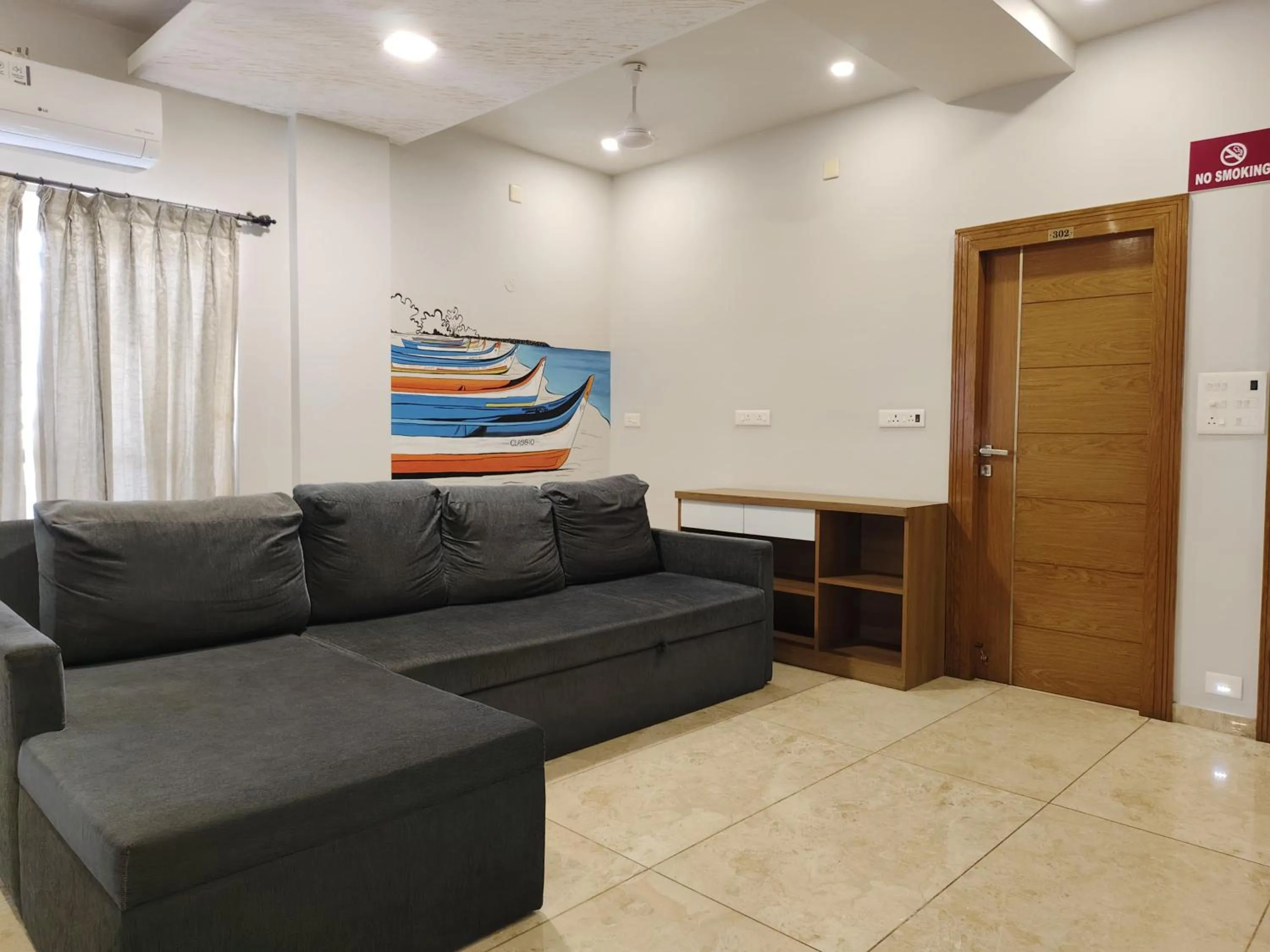 Seating area in Classio Residency