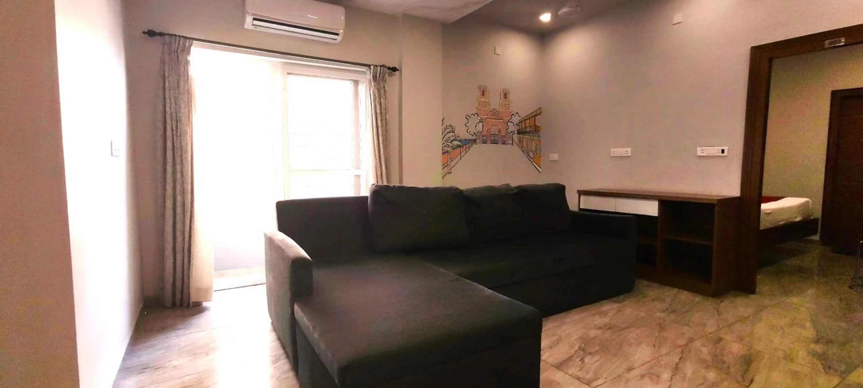 Seating area in Classio Residency