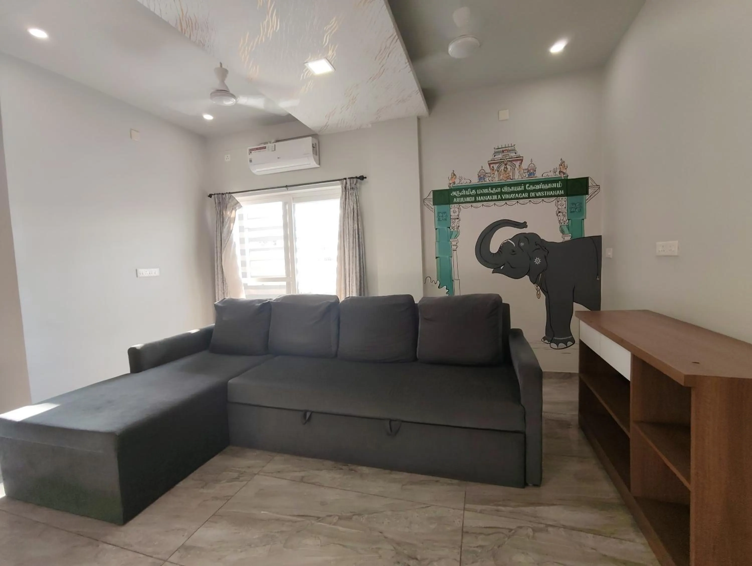 Seating area in Classio Residency