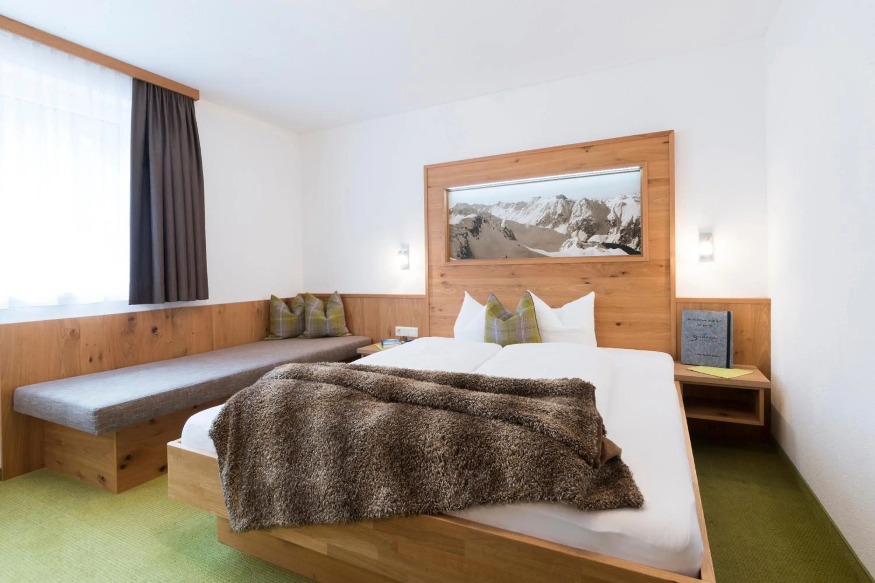 Bedroom, Bed in Apart Garni Sesvenna
