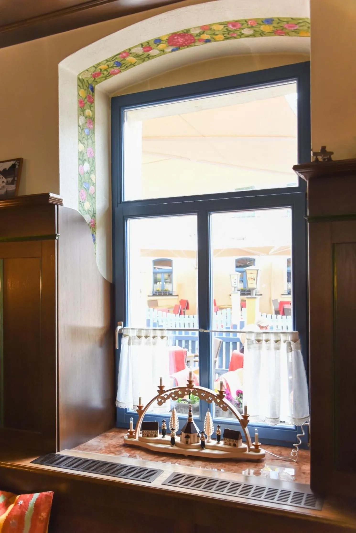 Decorative detail in Hotel Erbgericht Buntes Haus