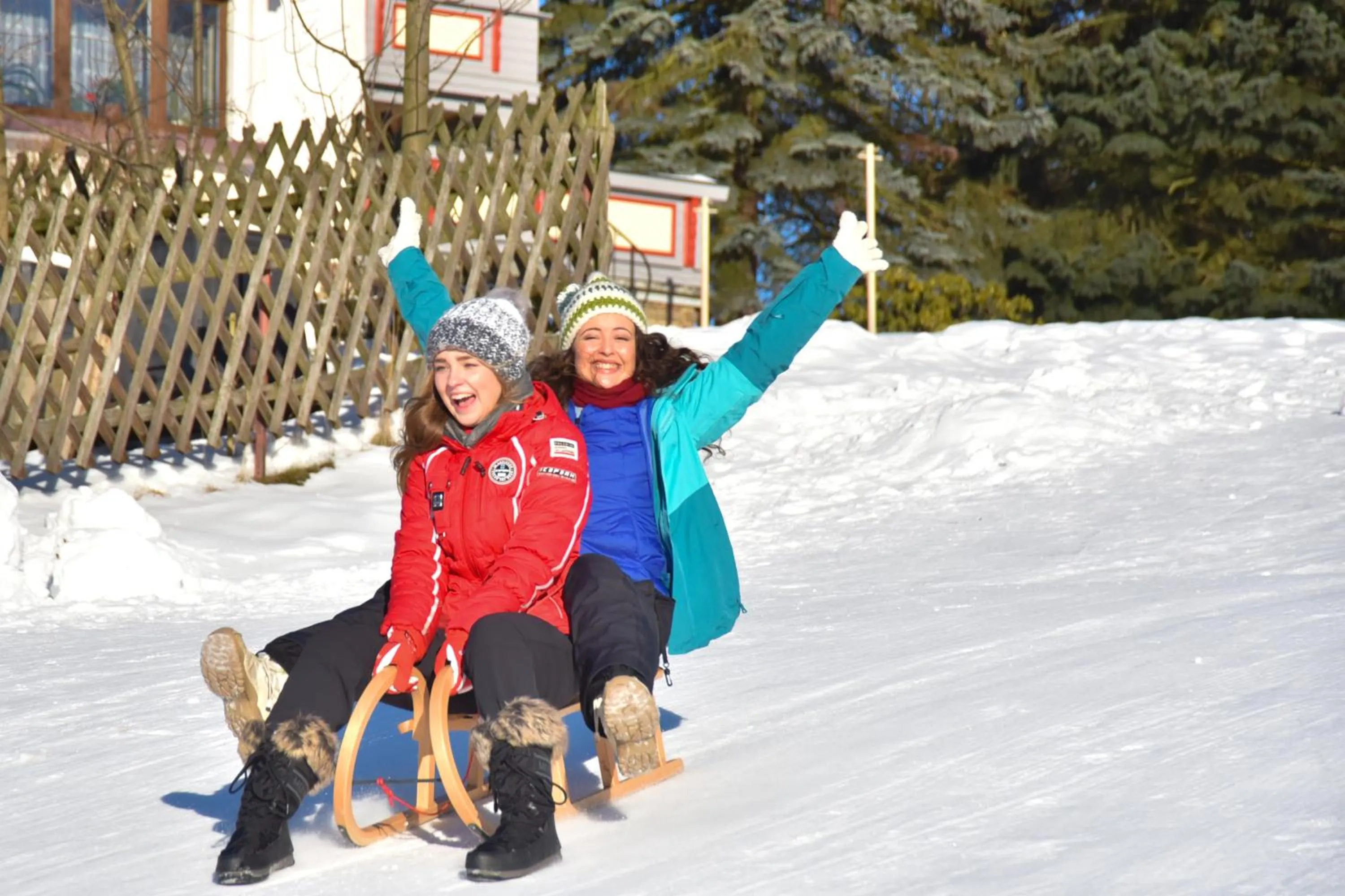 Winter in Hotel Erbgericht Buntes Haus