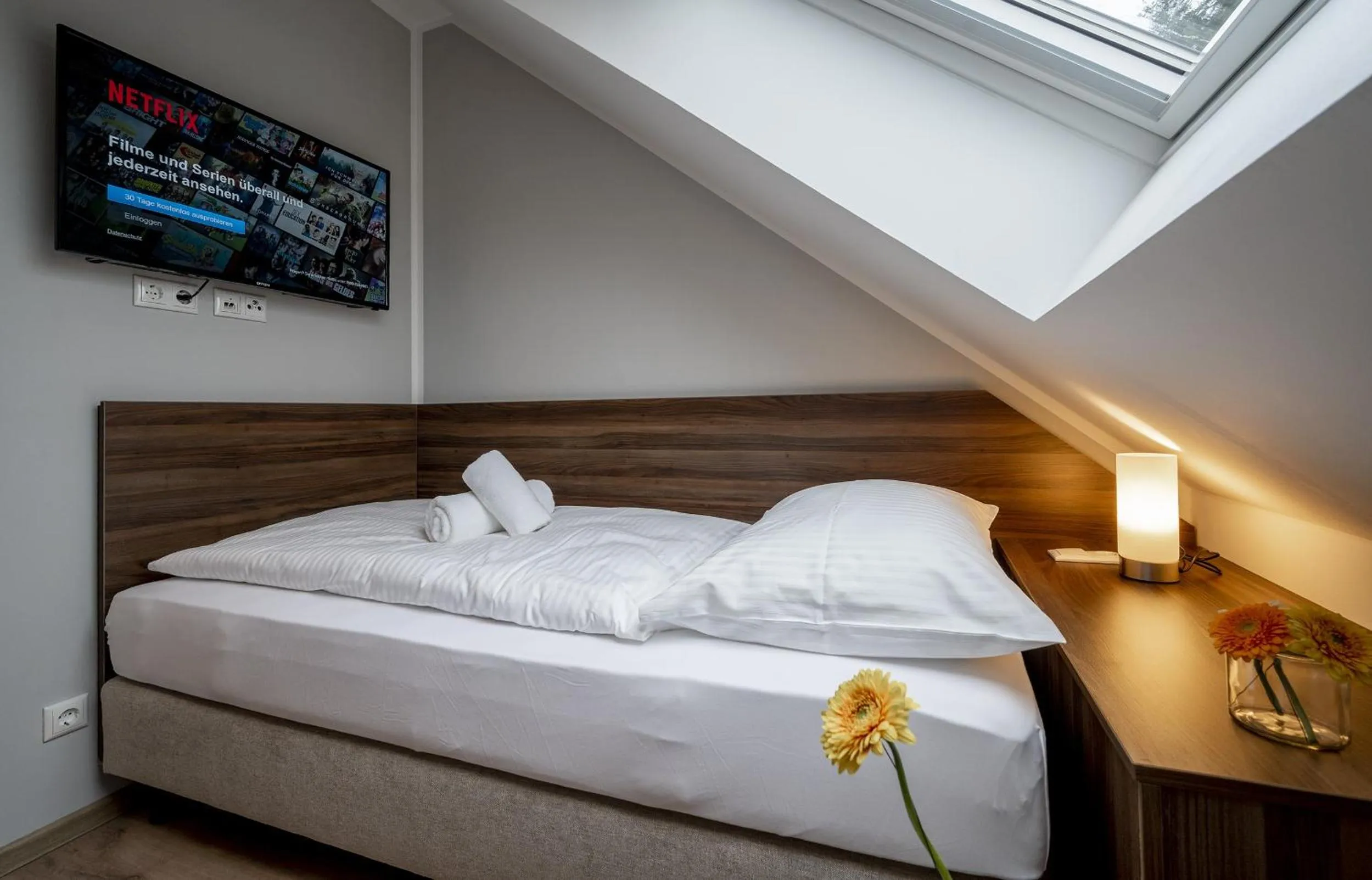 Bed in Hotel Zu Freunden