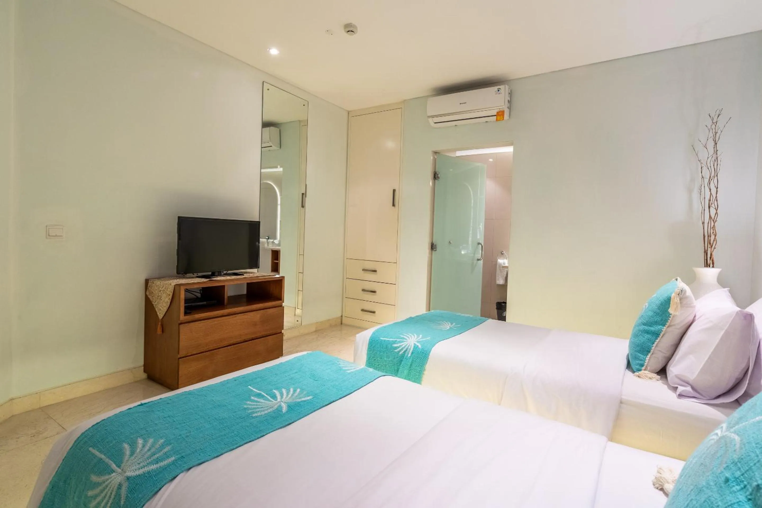 Bed in AQ-VA Hotel & Villas Seminyak