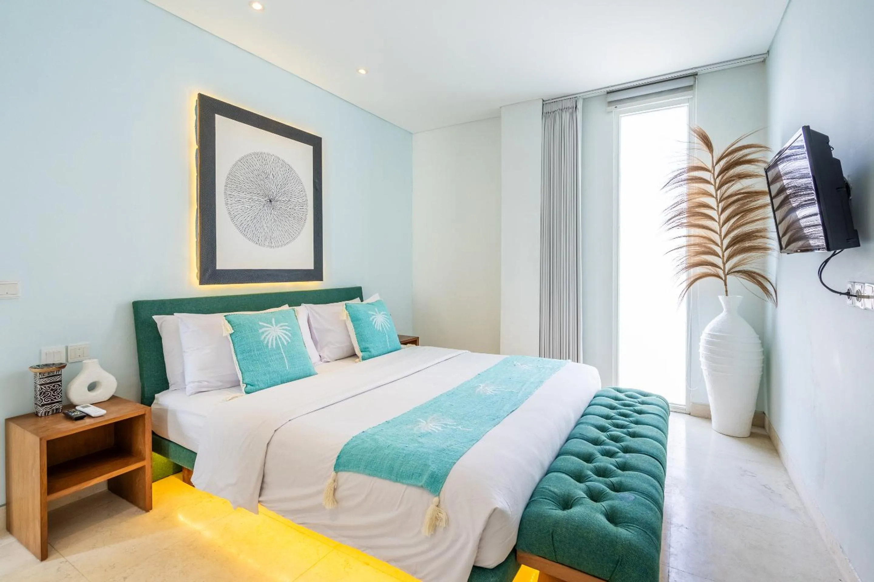 Bed in AQ-VA Hotel & Villas Seminyak