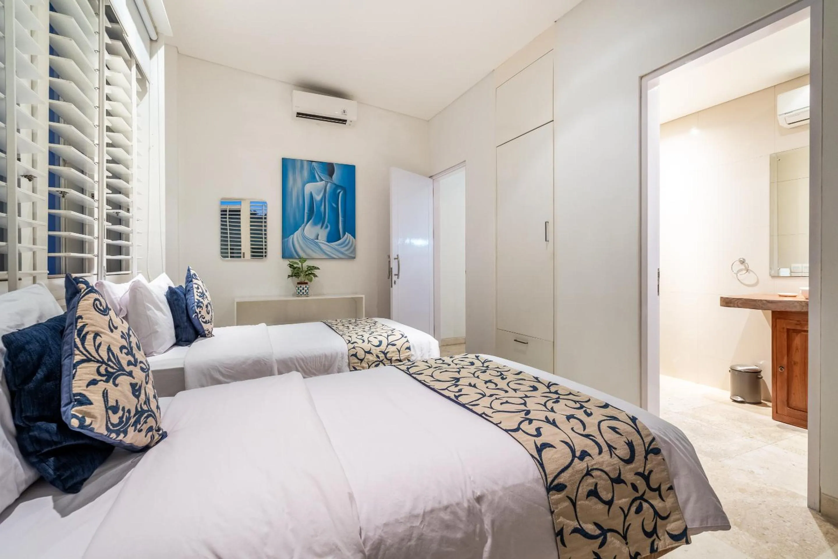 Bed in AQ-VA Hotel & Villas Seminyak