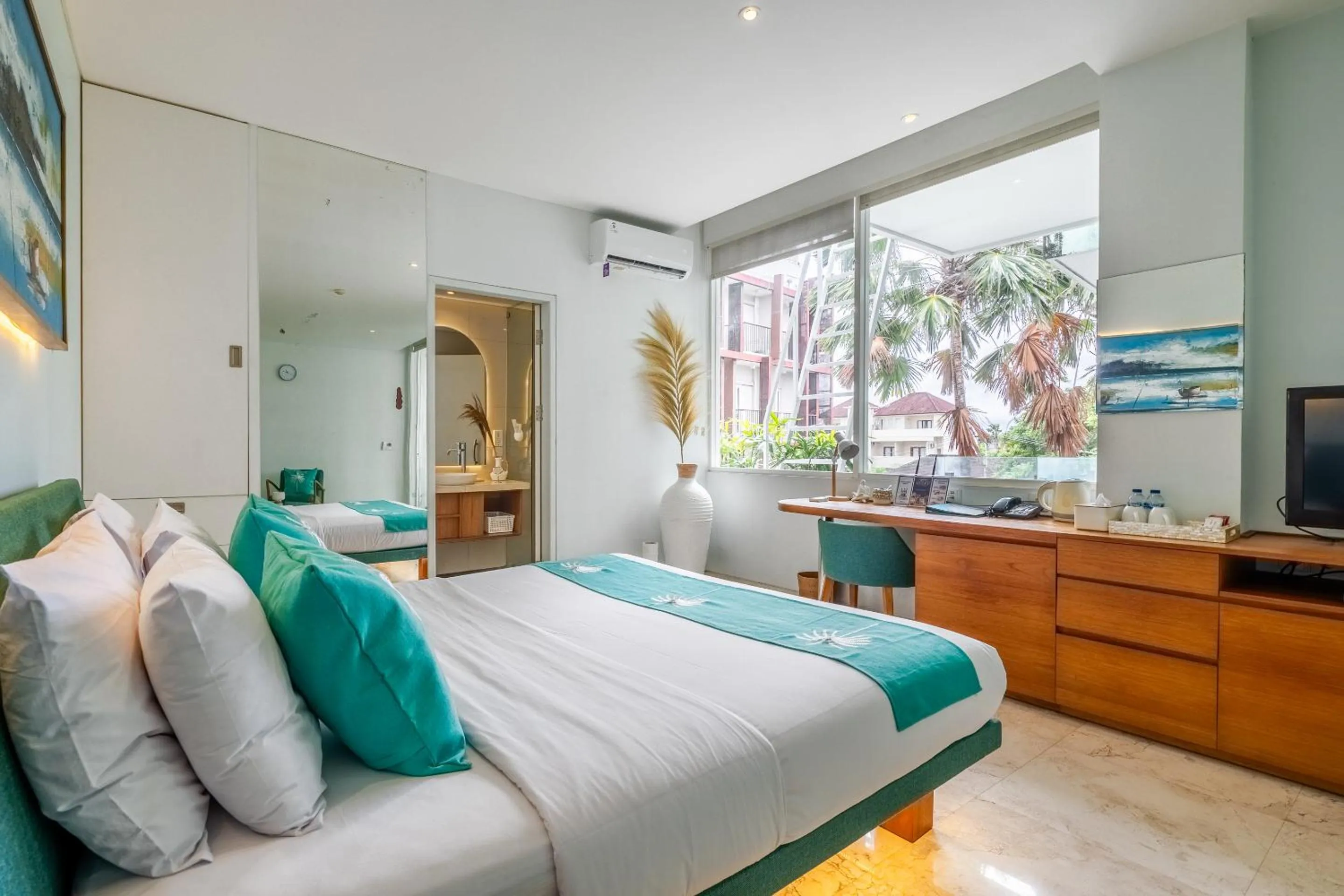 Bed in AQ-VA Hotel & Villas Seminyak