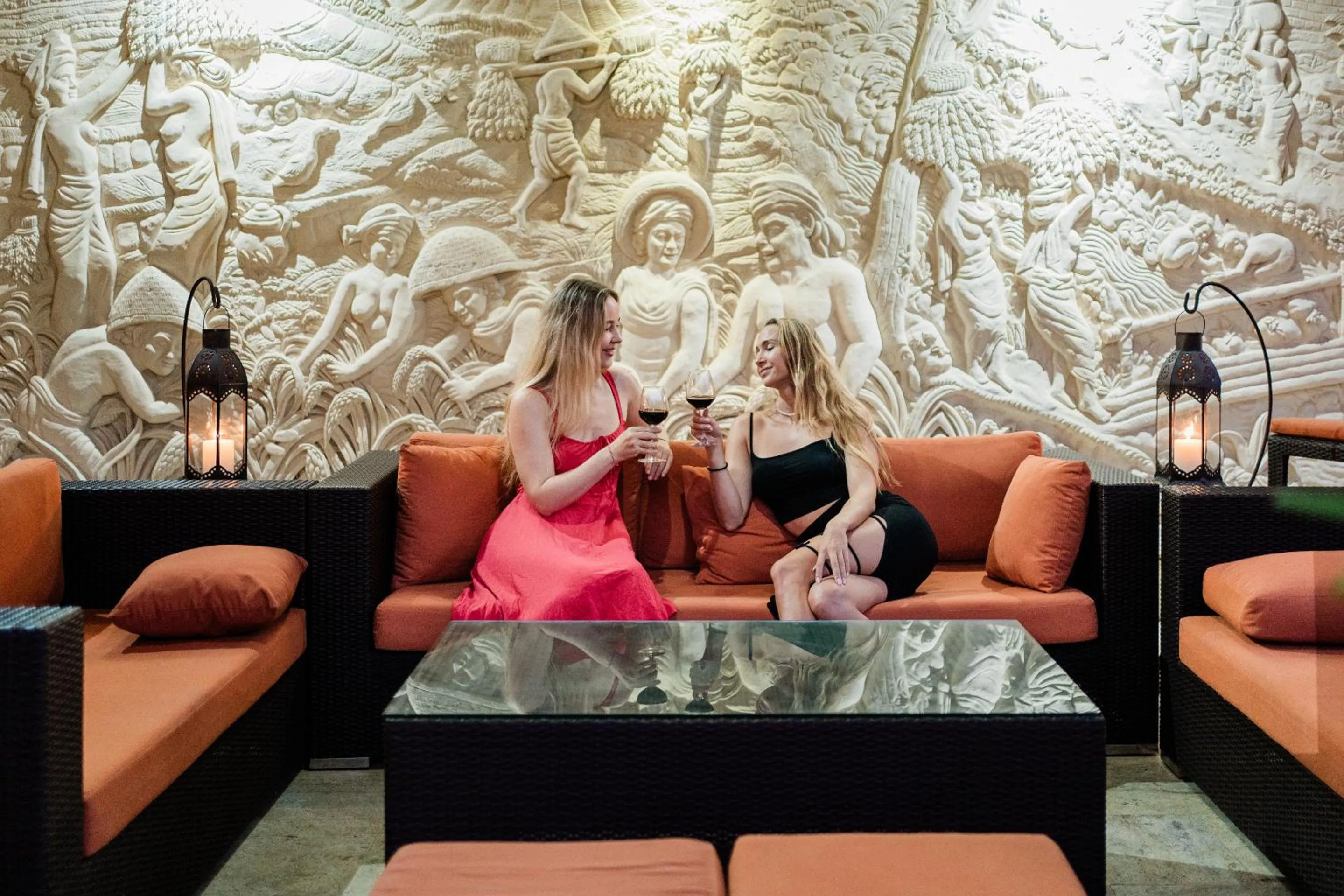 Seating area in AQ-VA Hotel & Villas Seminyak