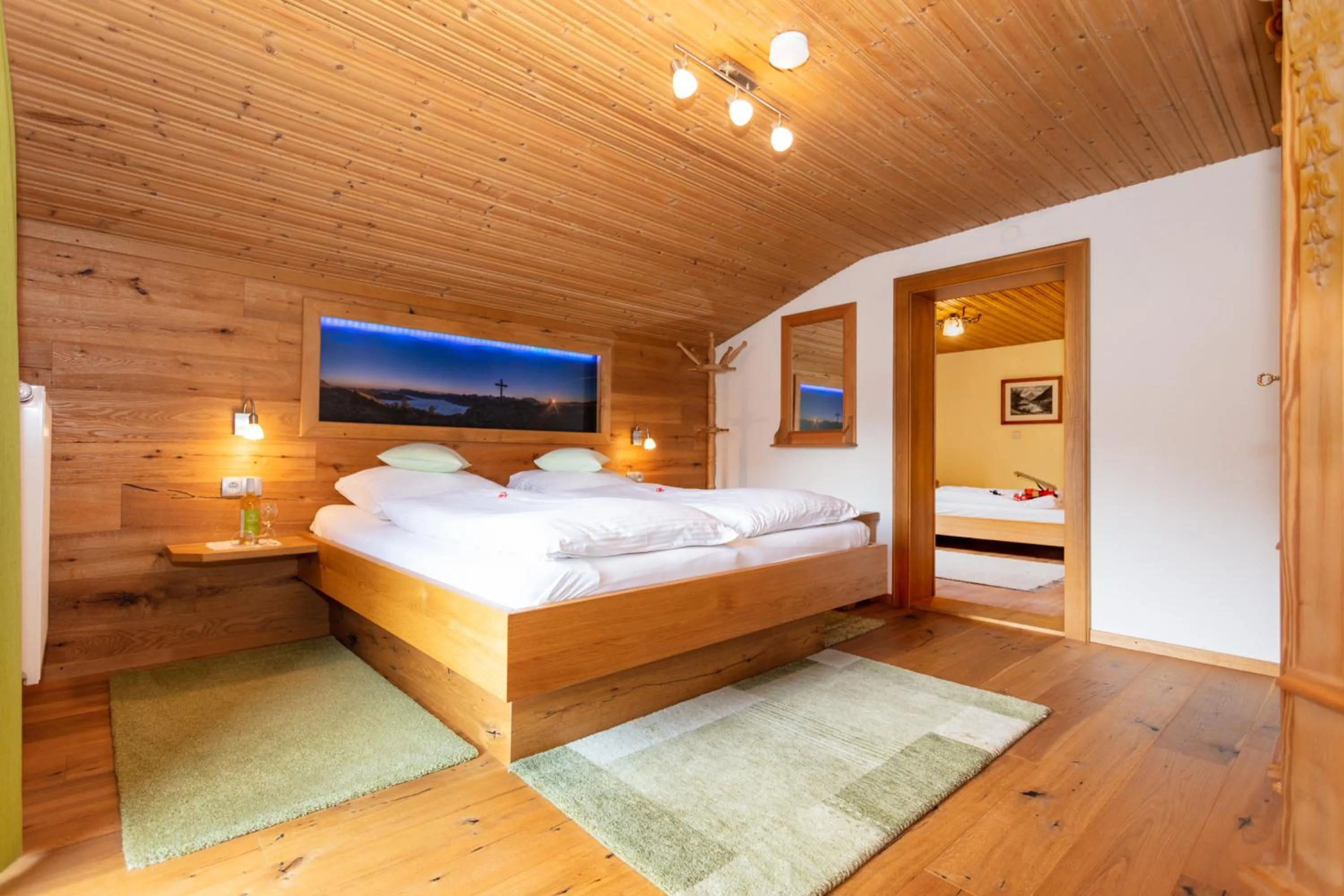Bedroom, Bed in Pension Sonneck
