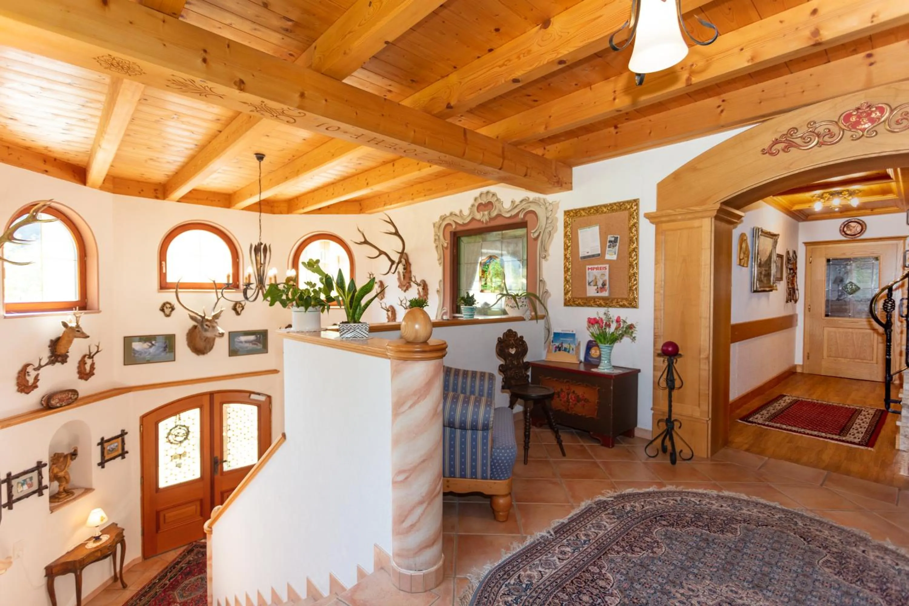 Lobby or reception in Pension Sonneck
