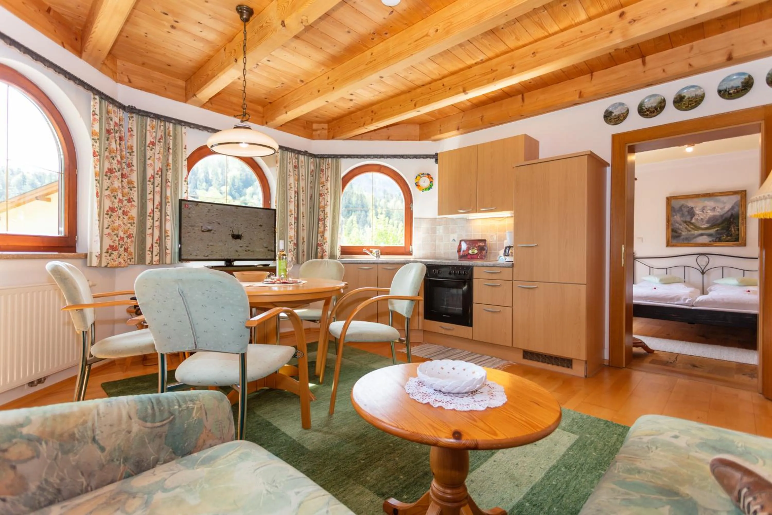 Living room in Pension Sonneck