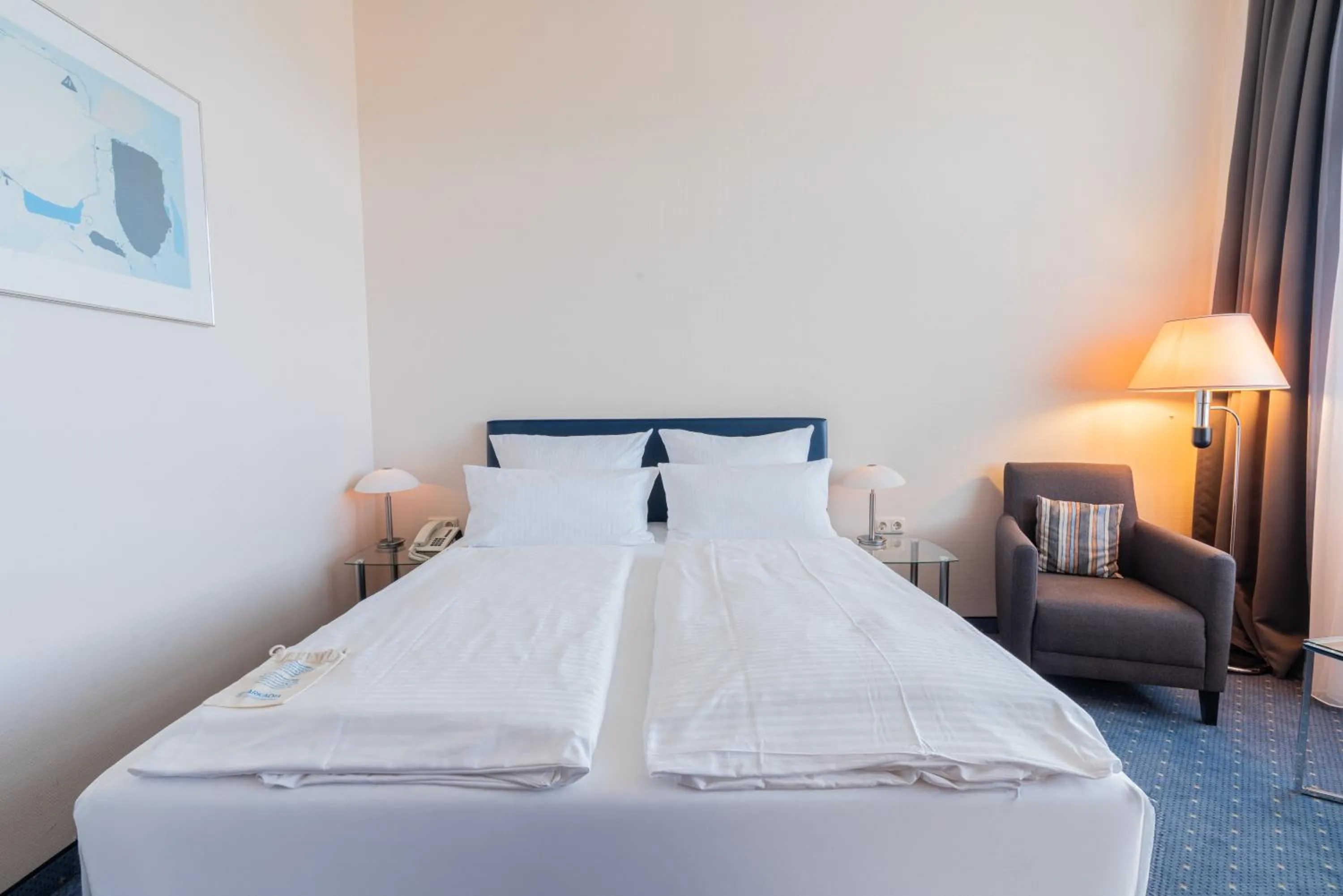 Bed in Hotel Arkadia