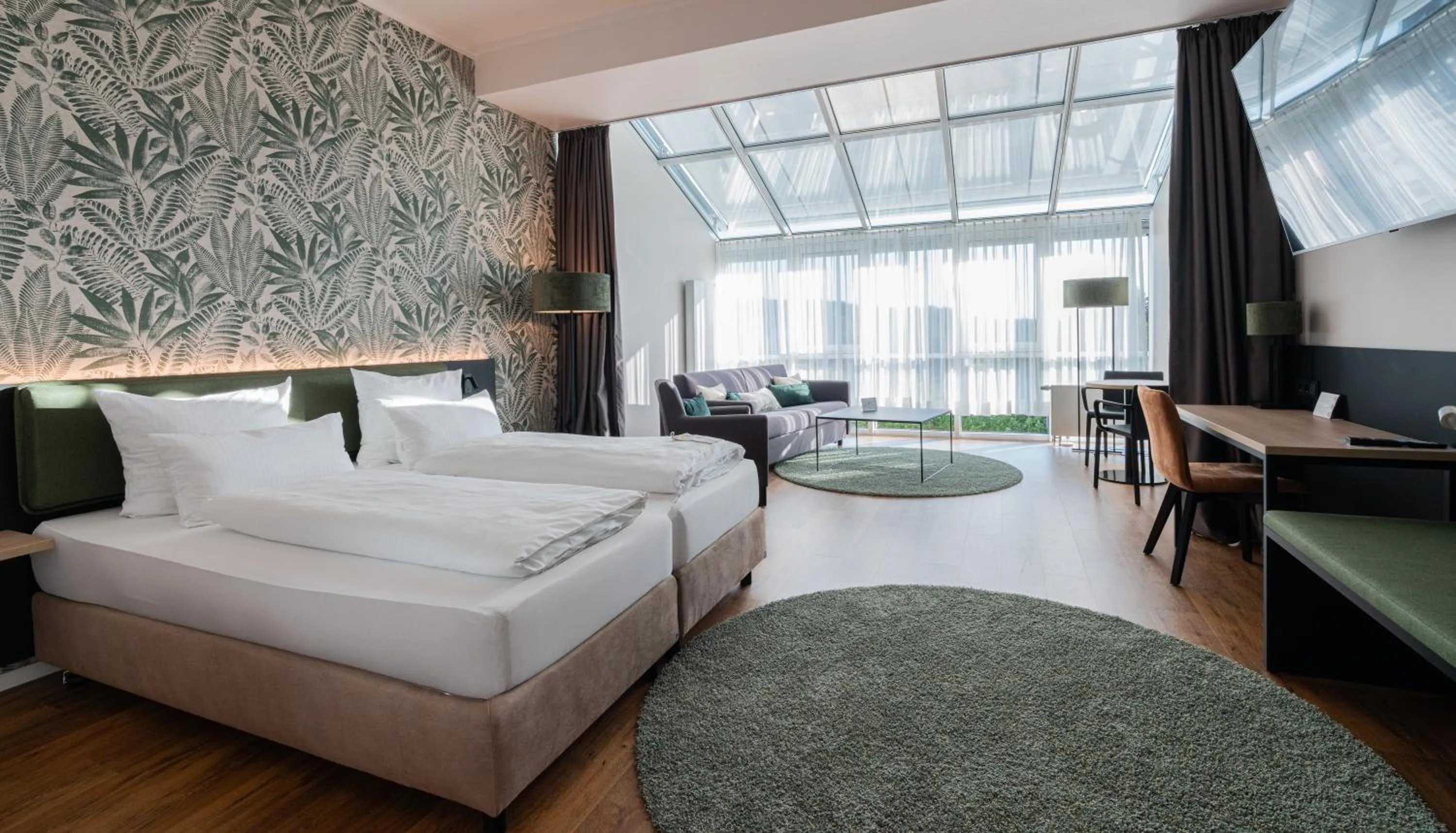 Bed in Hotel Arkadia