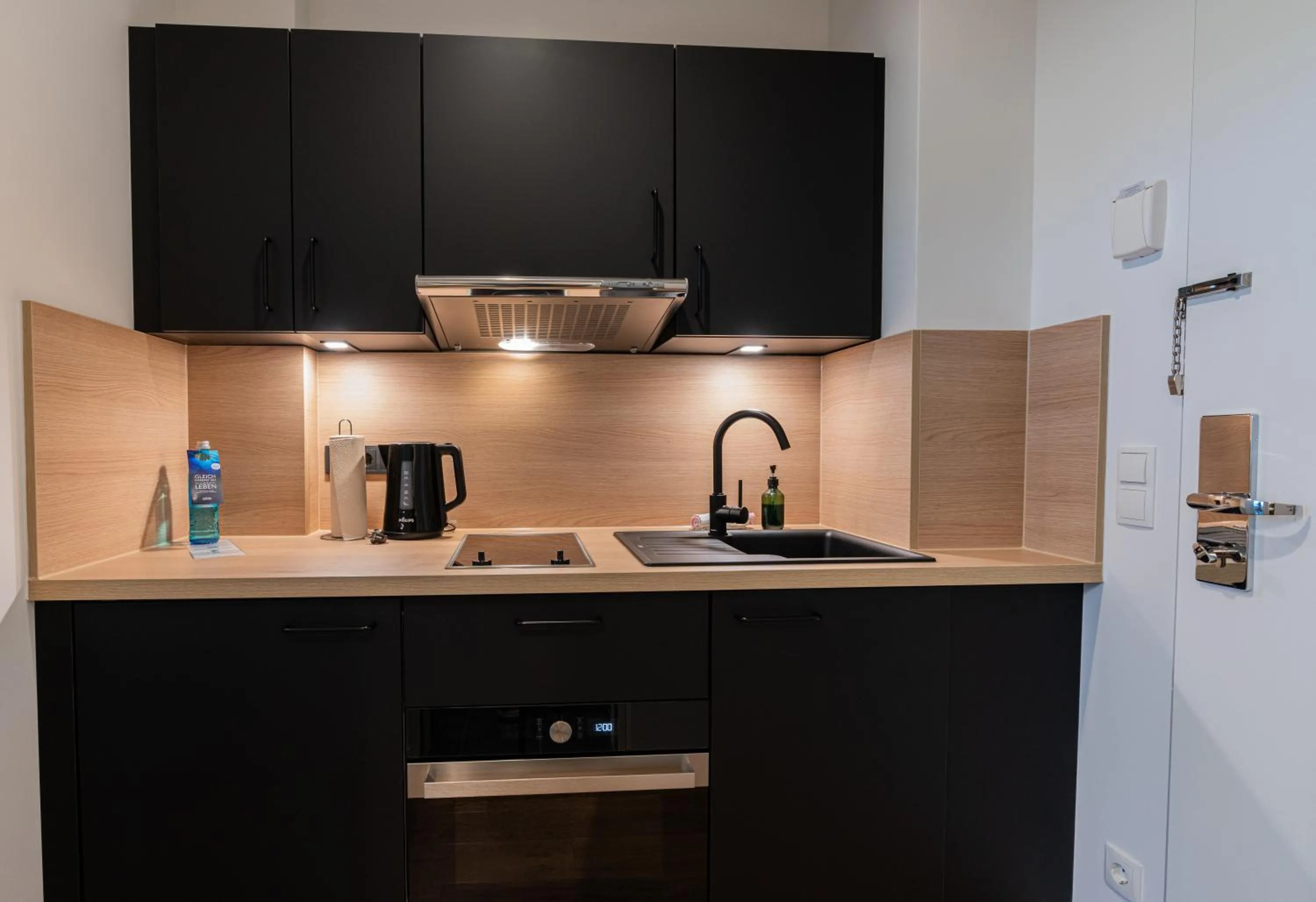 Kitchen or kitchenette in Hotel Arkadia