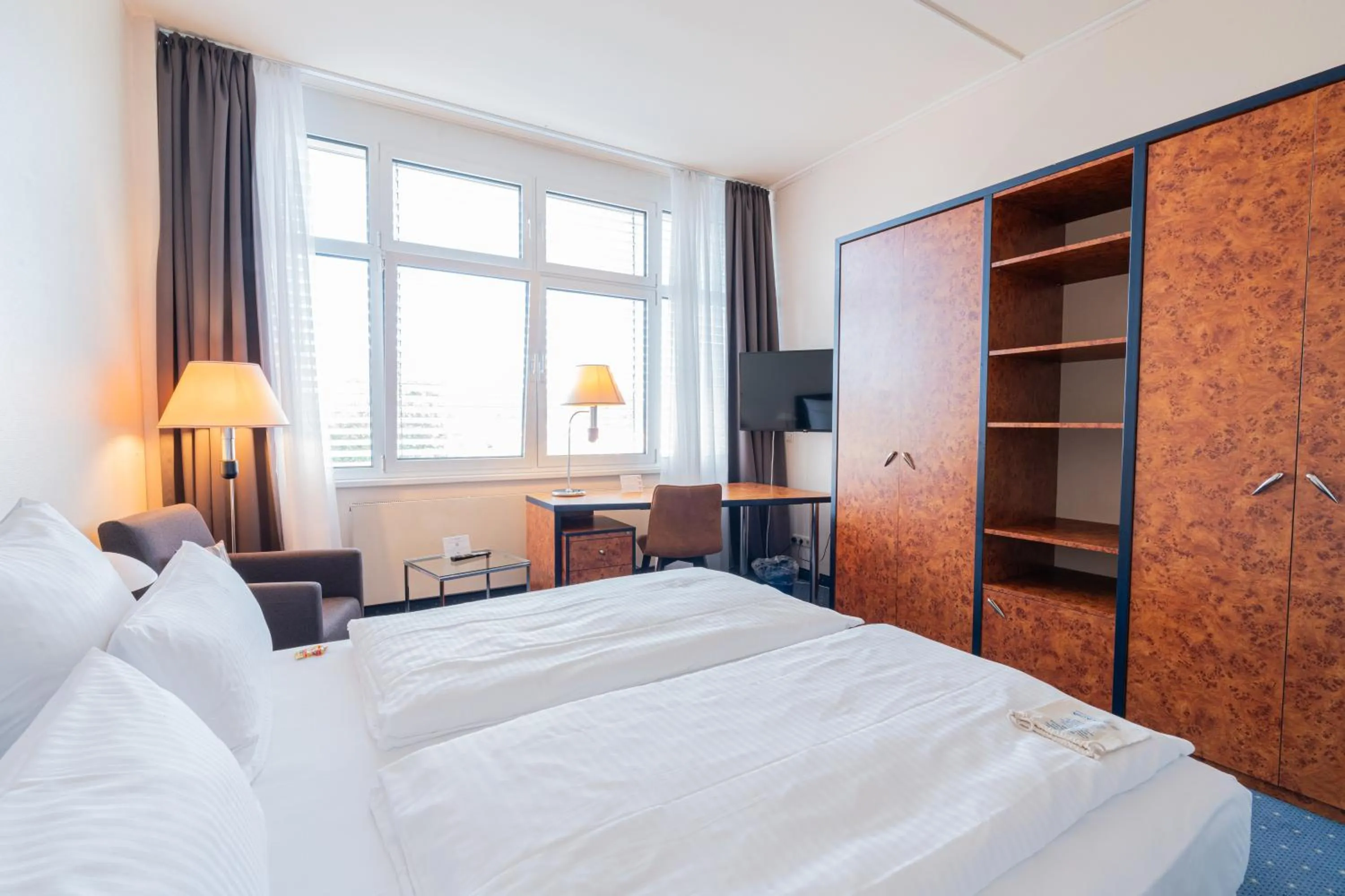 Bed in Hotel Arkadia