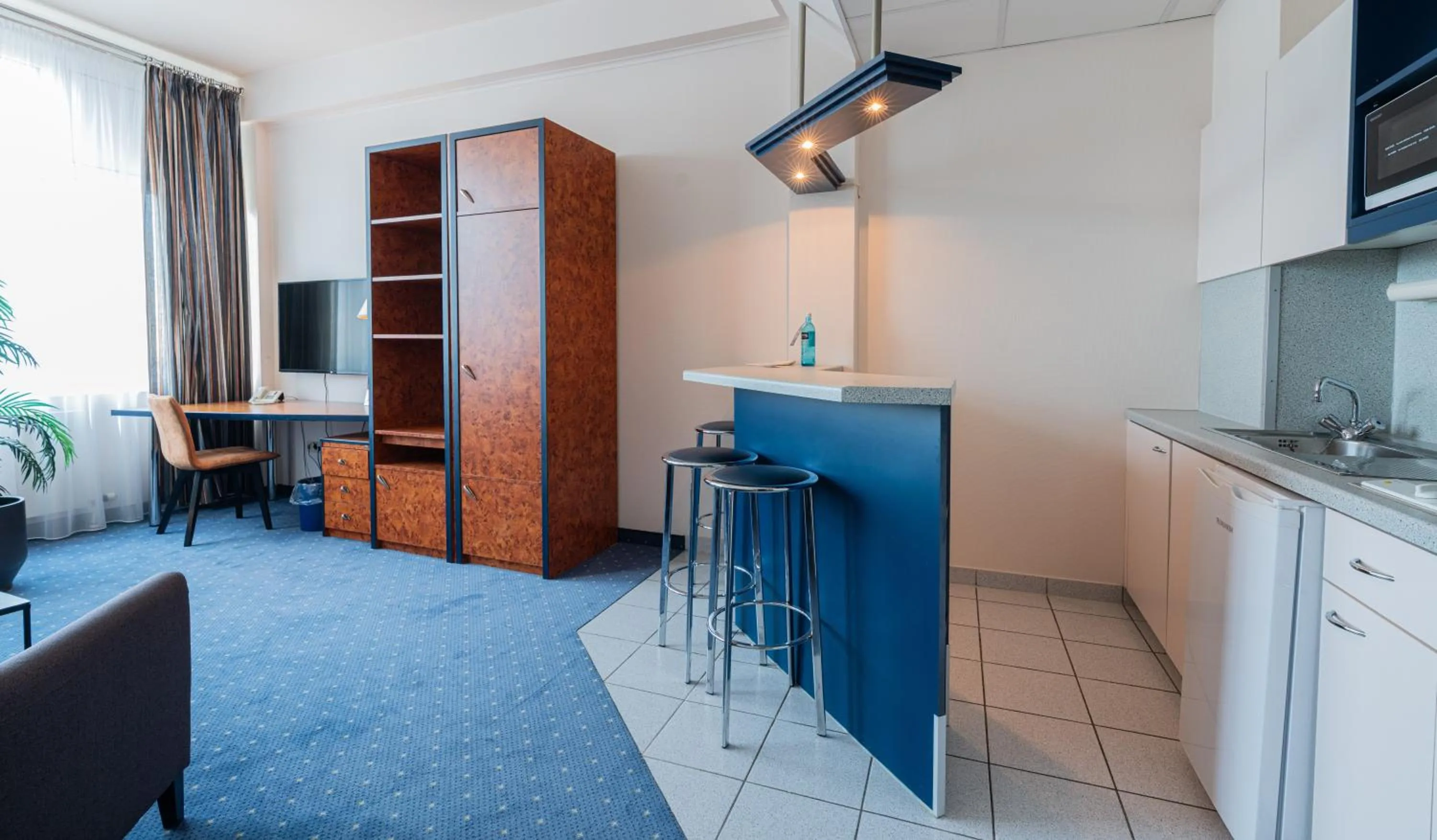 Kitchen or kitchenette in Hotel Arkadia