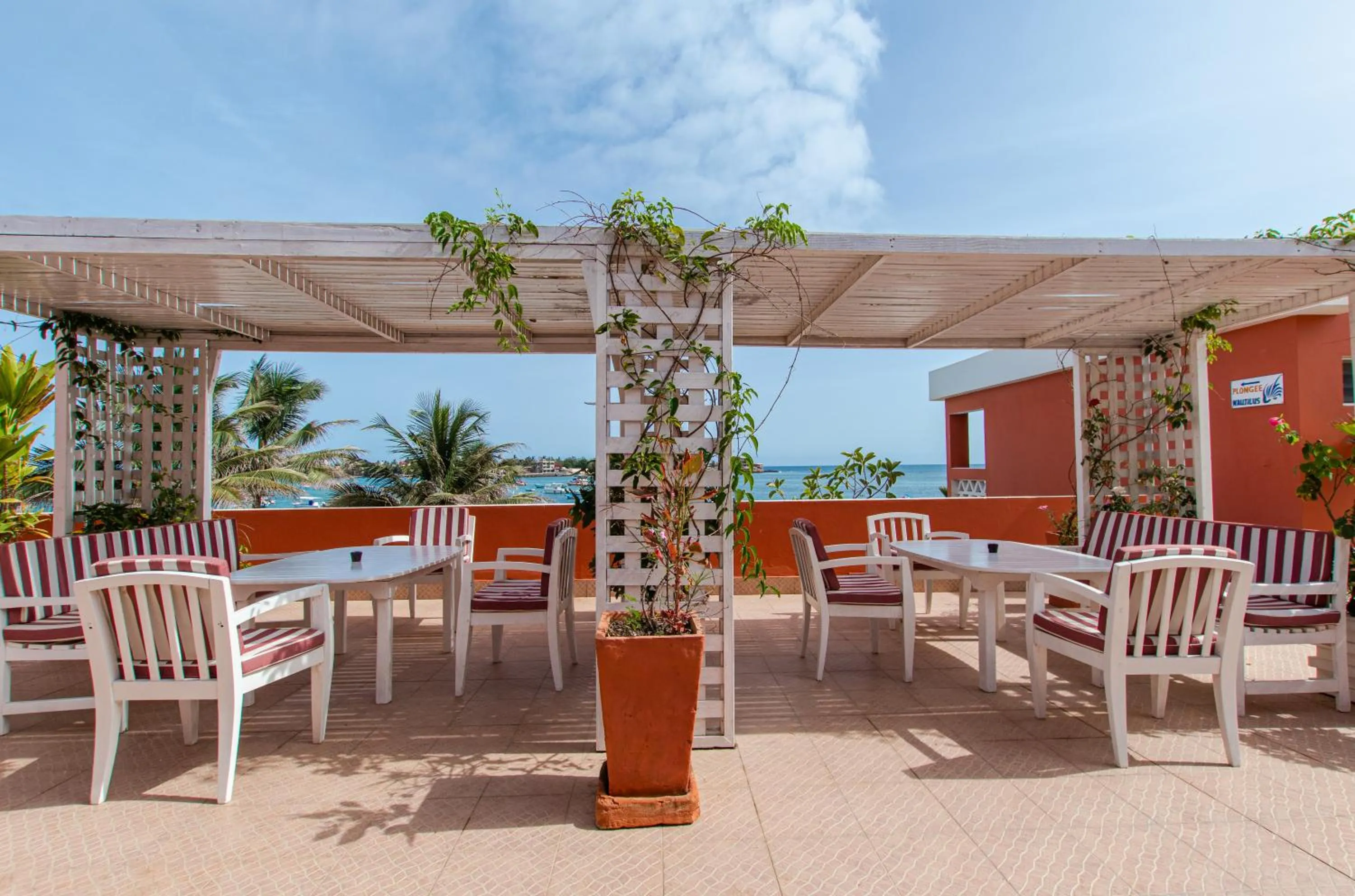 Seating area in La Madrague-Surf Beach Sea