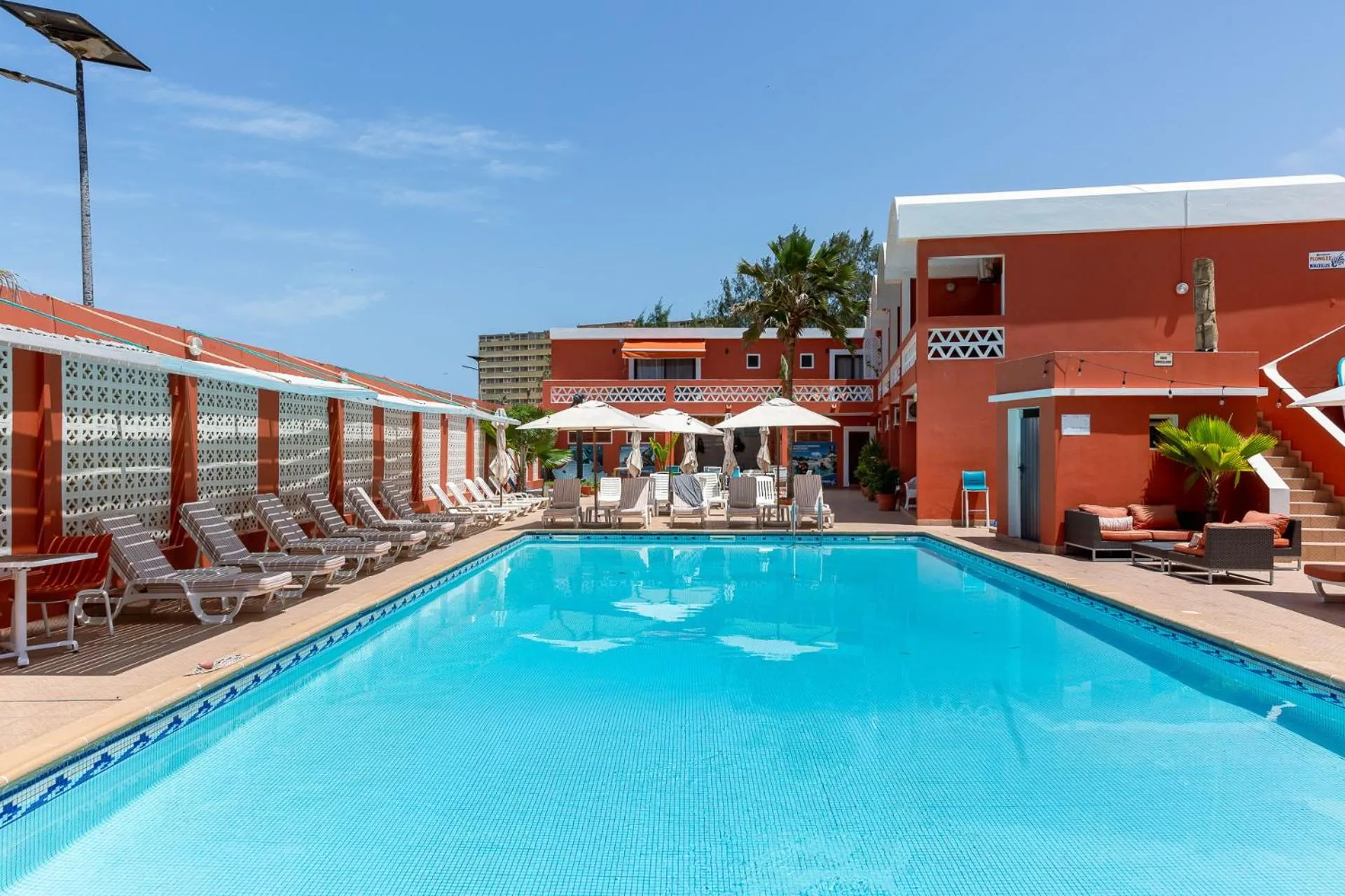 Swimming pool in La Madrague-Surf Beach Sea