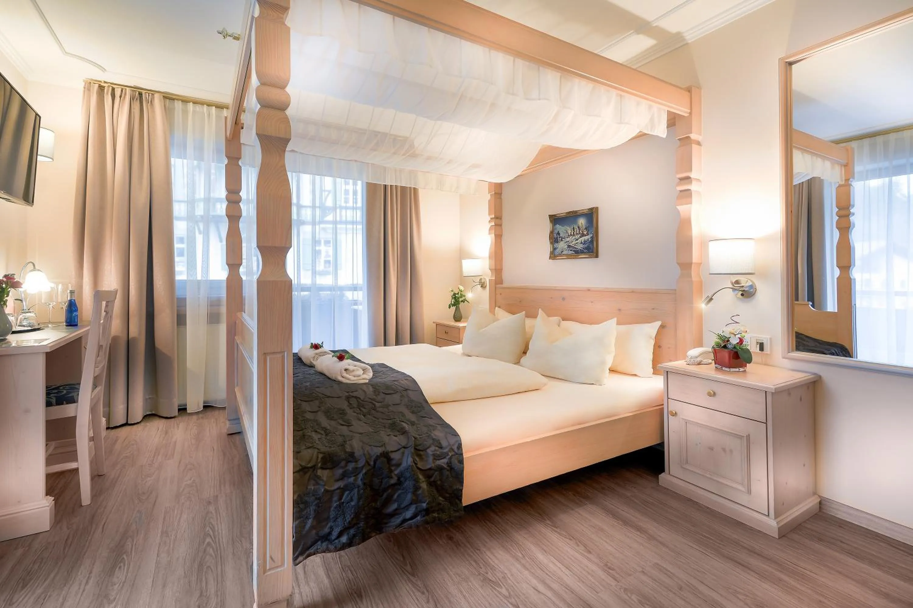 Photo of the whole room, Bed in Hotel Alpenstuben