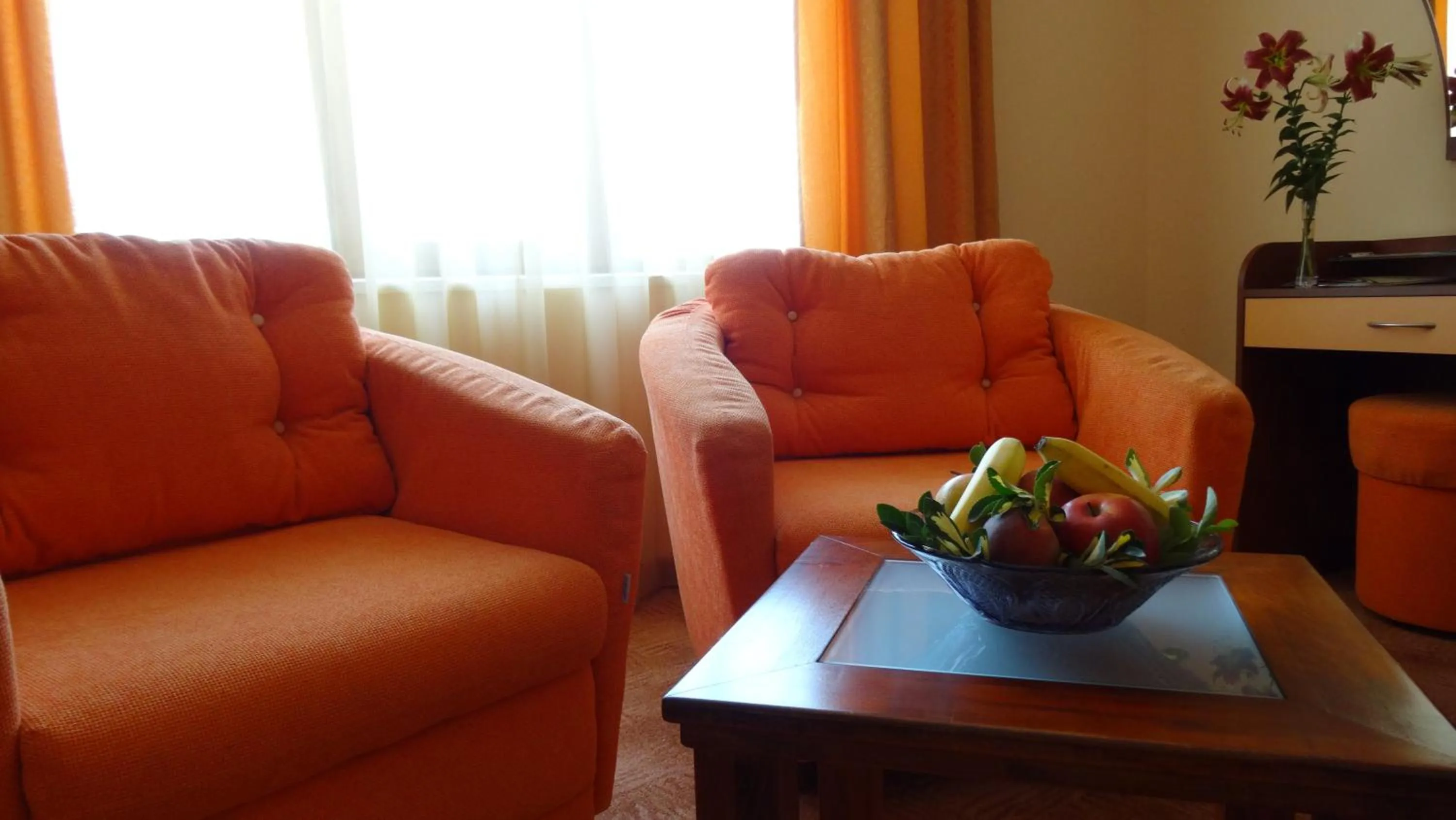 Seating area in Adamo Hotel