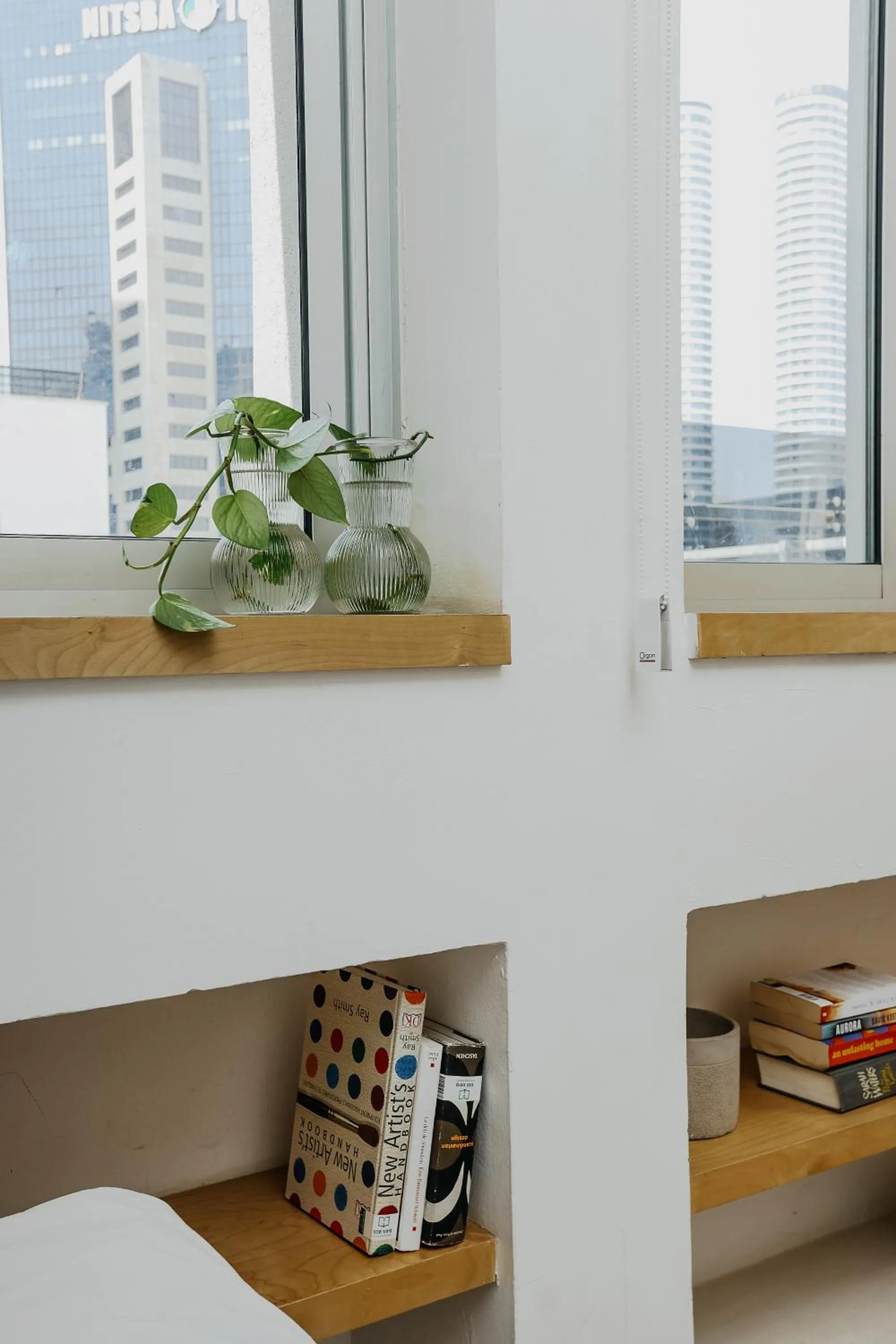 Decorative detail, Bed in Domus Metro Hotel