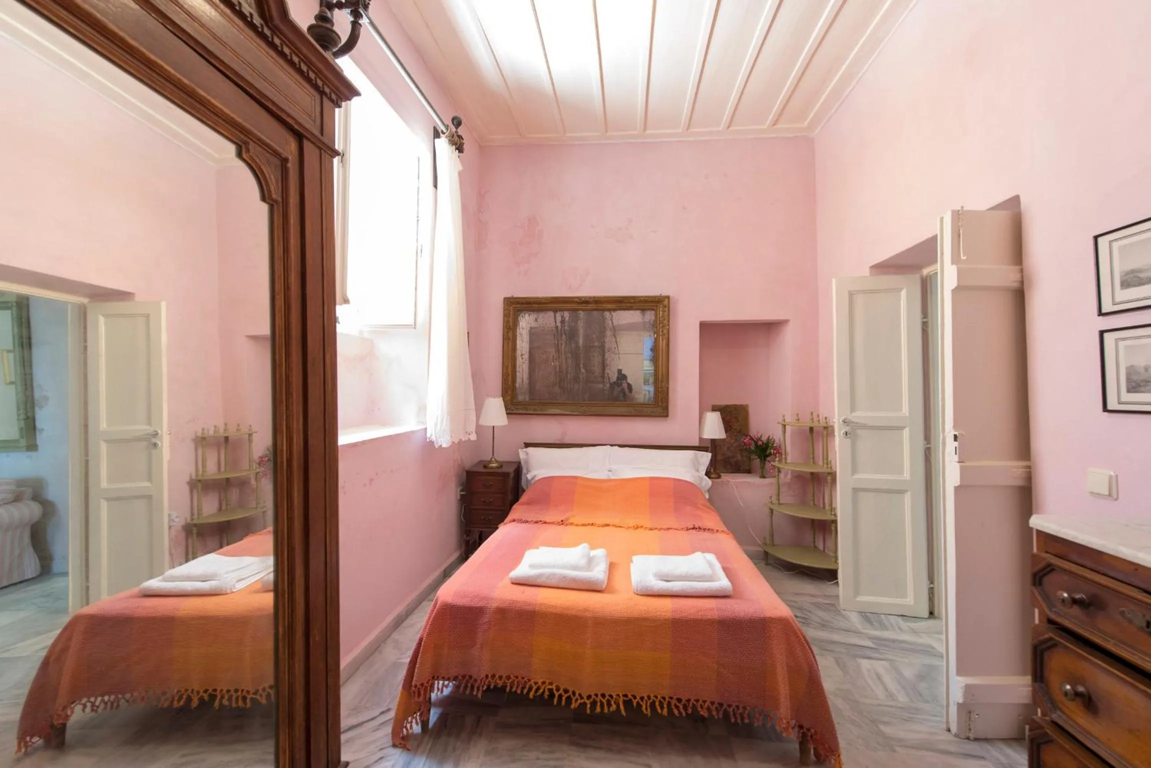 Bedroom, Bed in Villa Maria-Syros