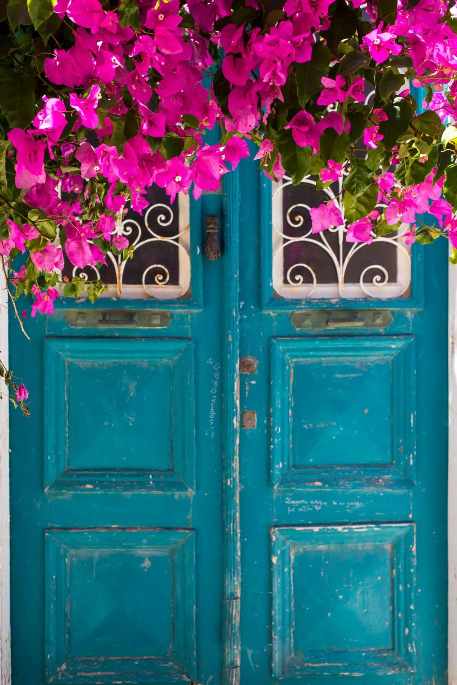 Facade/entrance in Villa Maria-Syros
