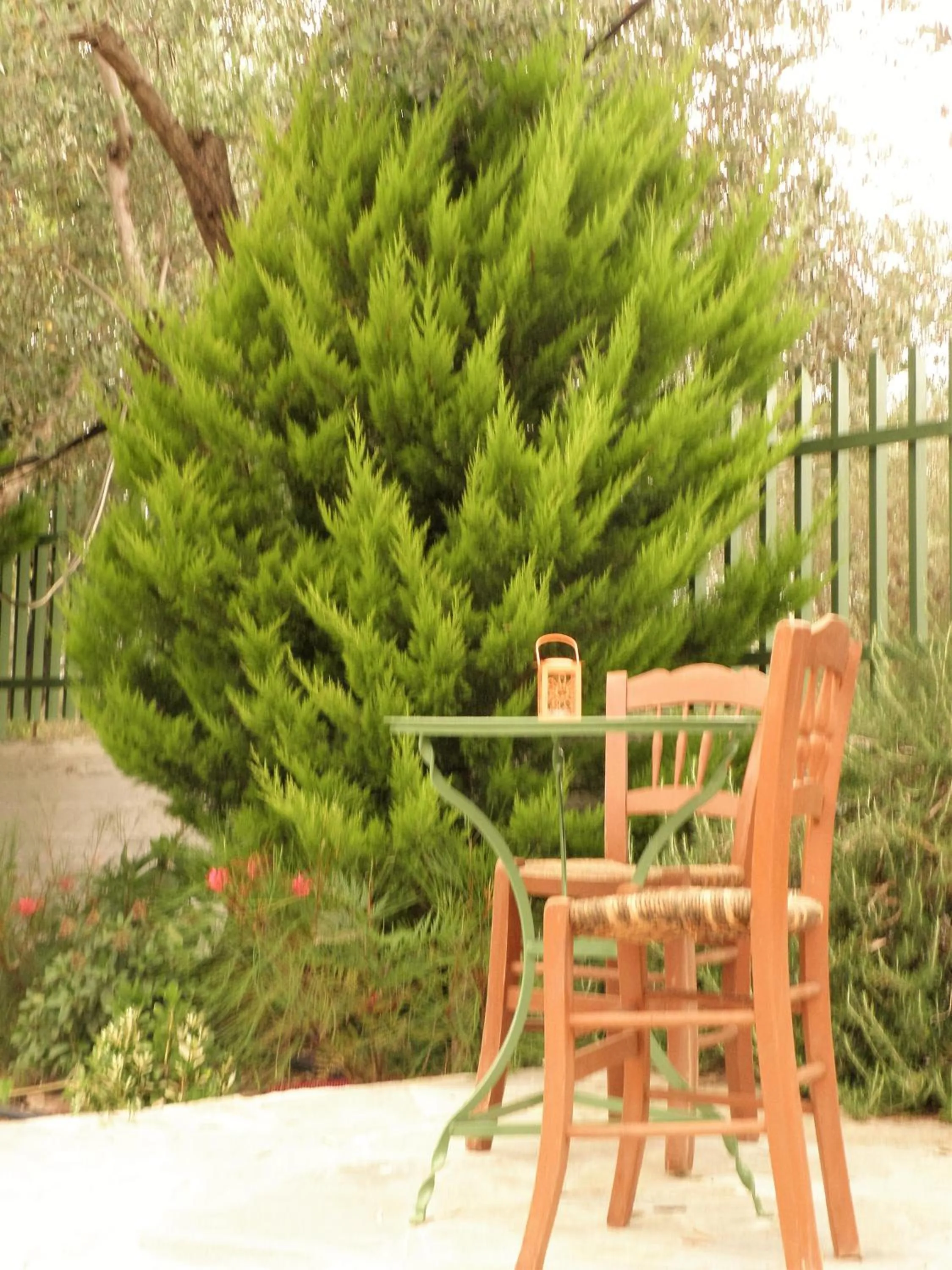 Patio in Ampoulos Rooms & Apartments