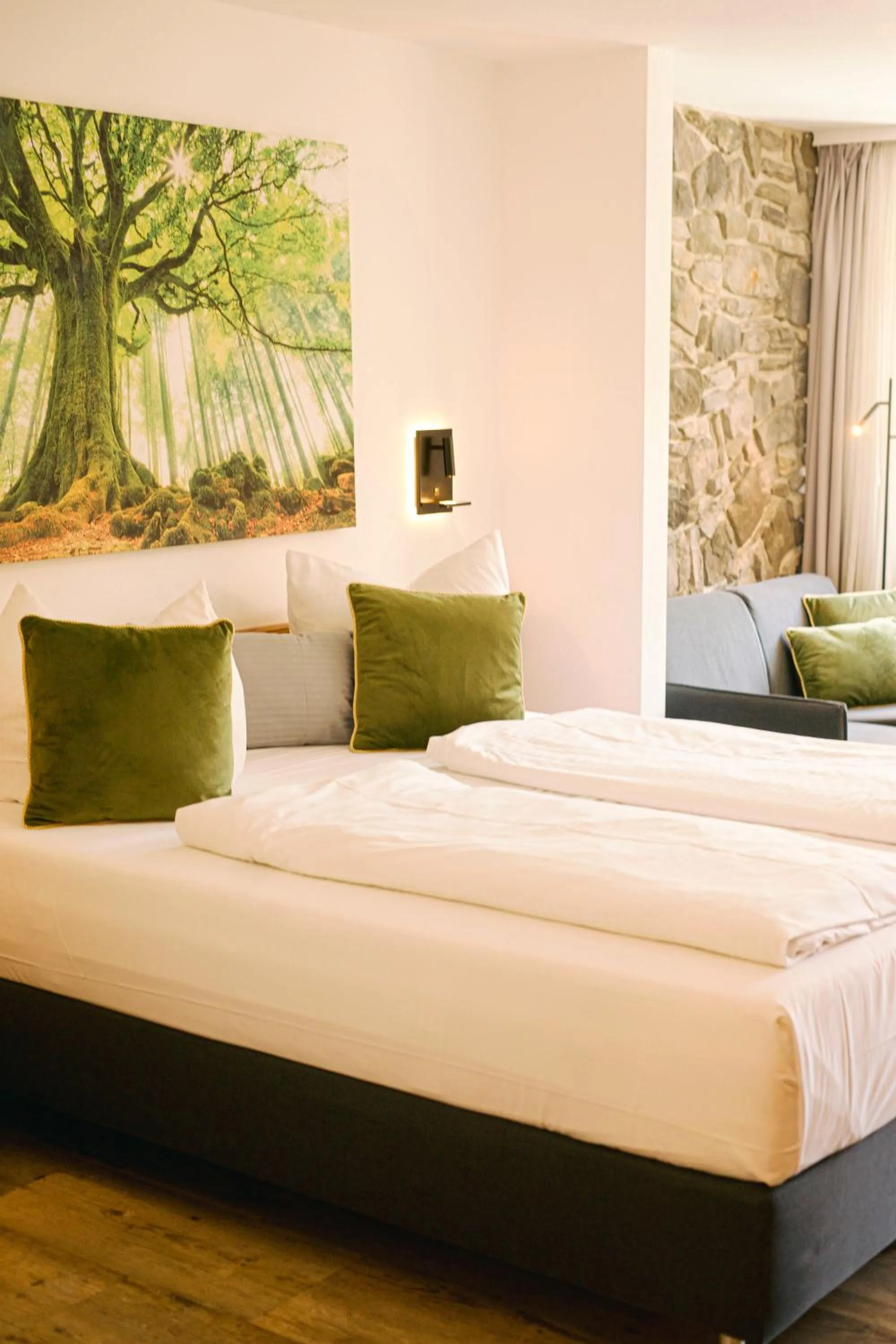 Photo of the whole room, Bed in Mäsers Allgäuherz