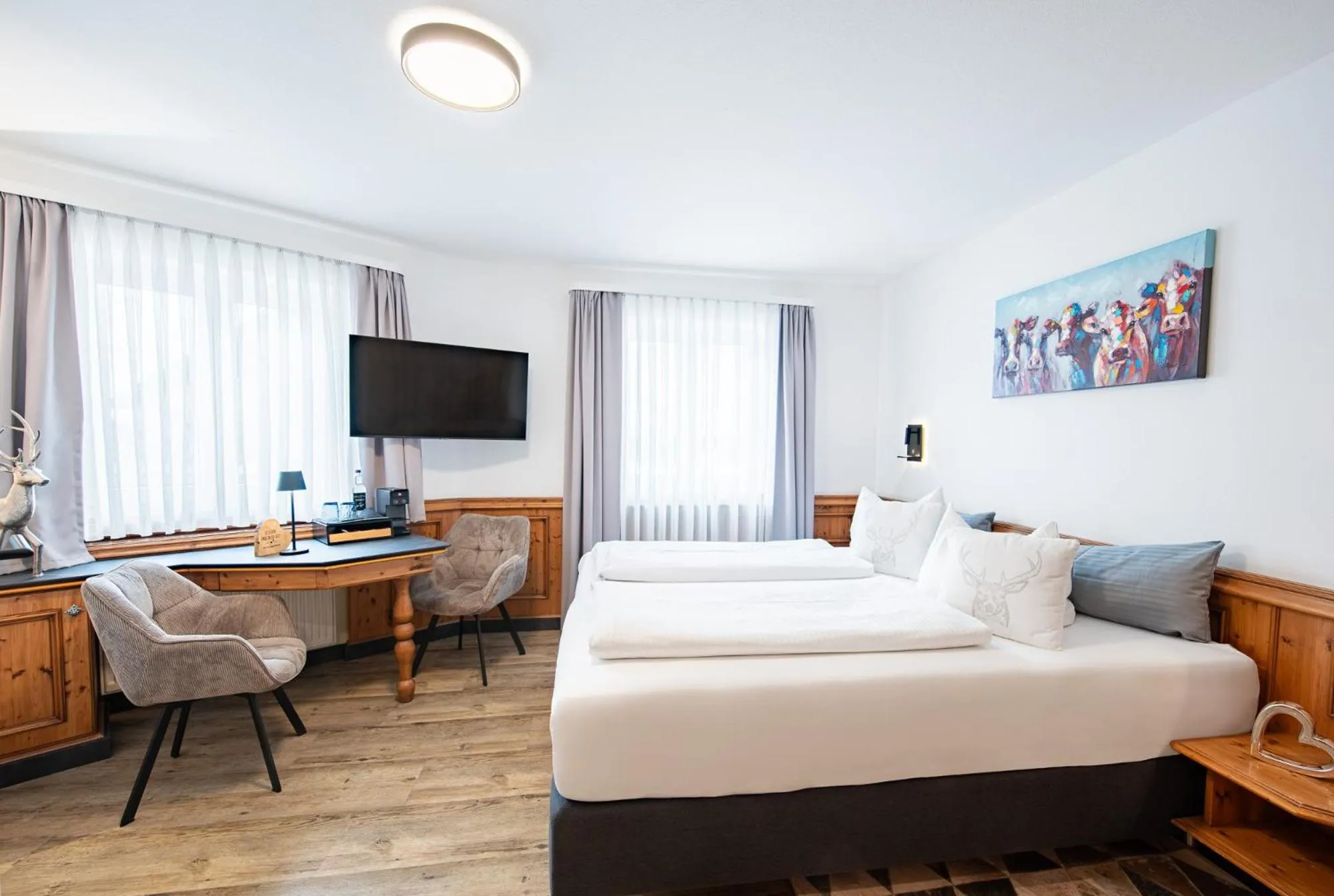 Photo of the whole room, Bed in Mäsers Allgäuherz