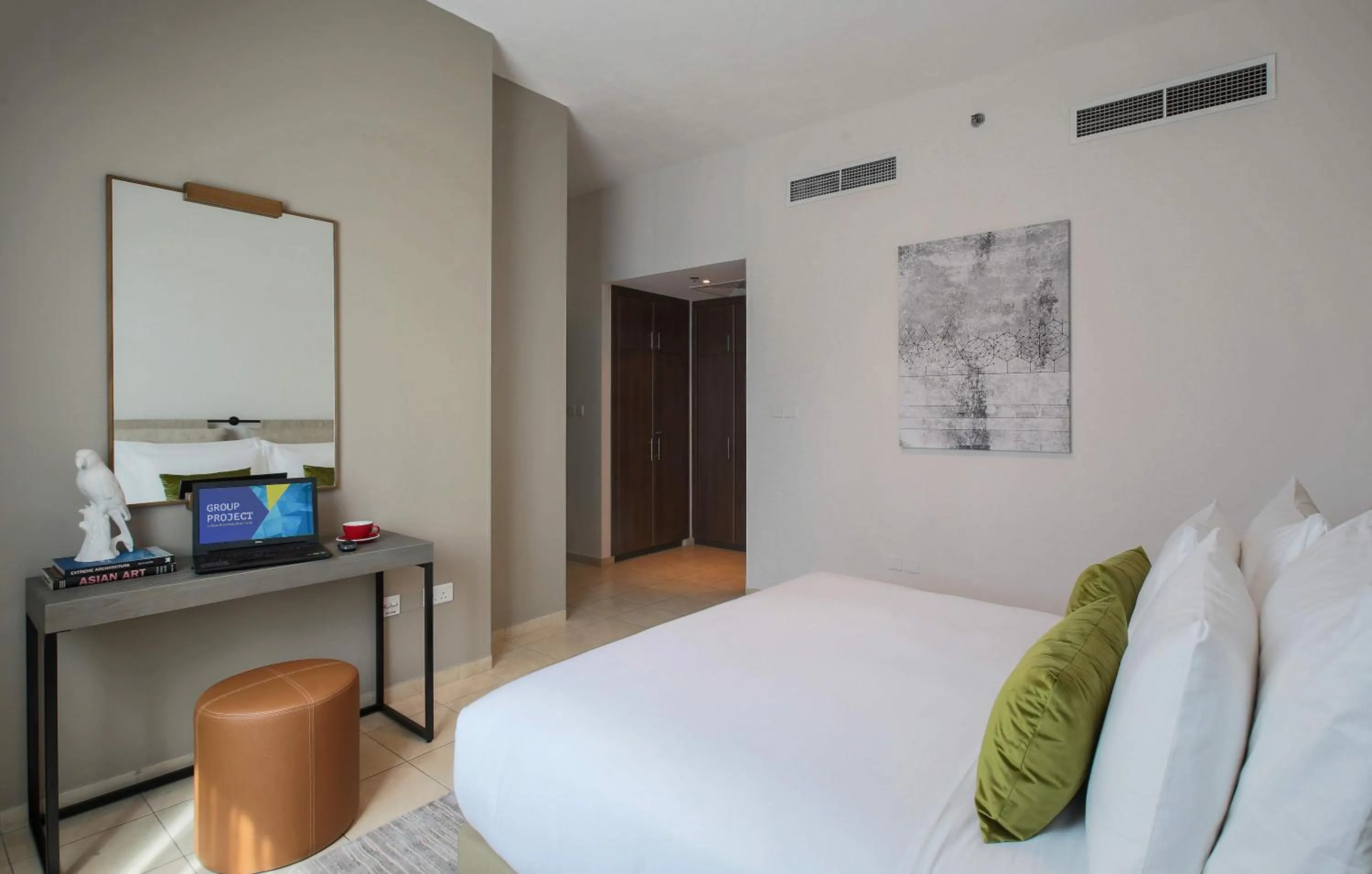 Bed in Dusit Princess Residences Dubai Marina