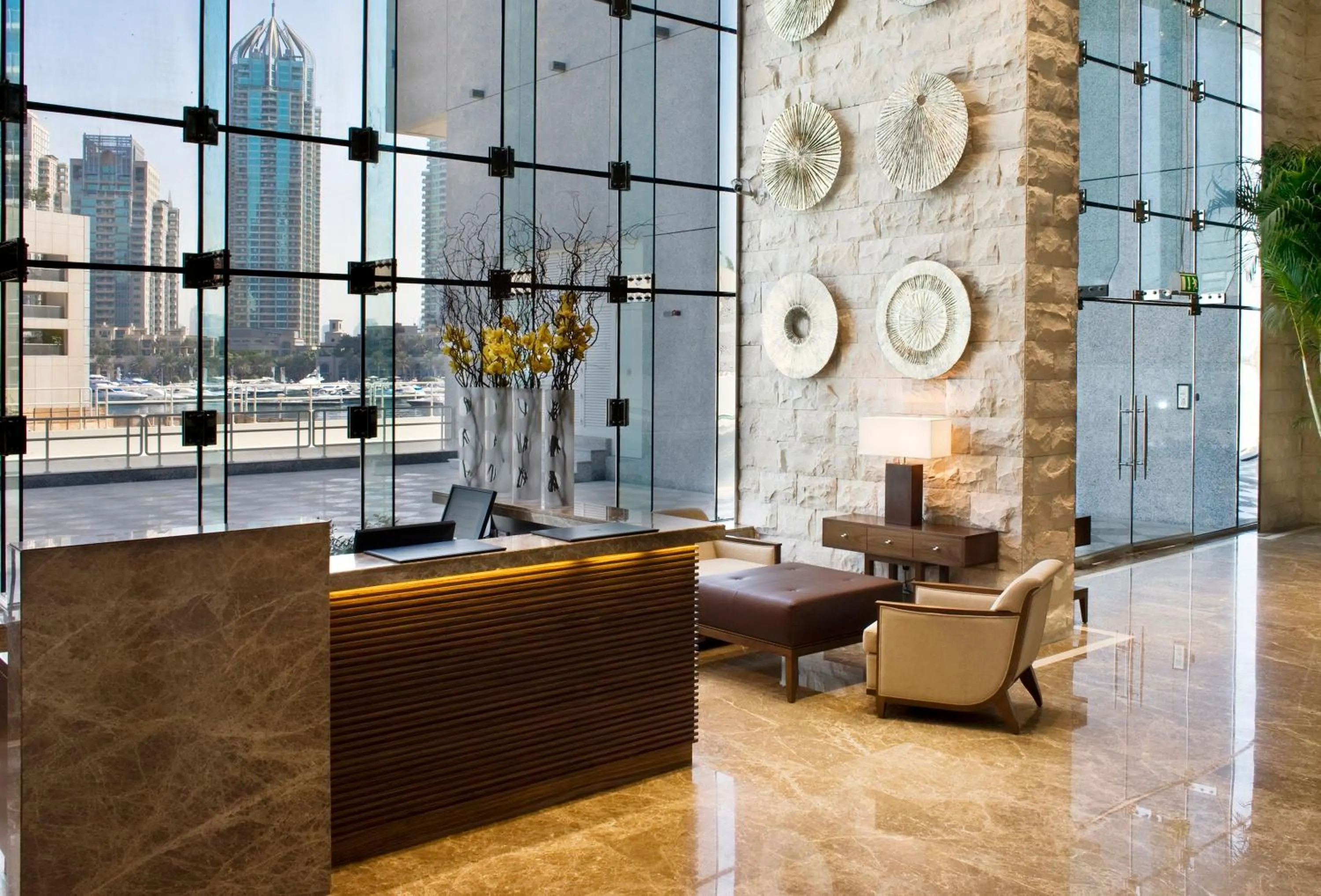 Seating area in Dusit Princess Residences Dubai Marina