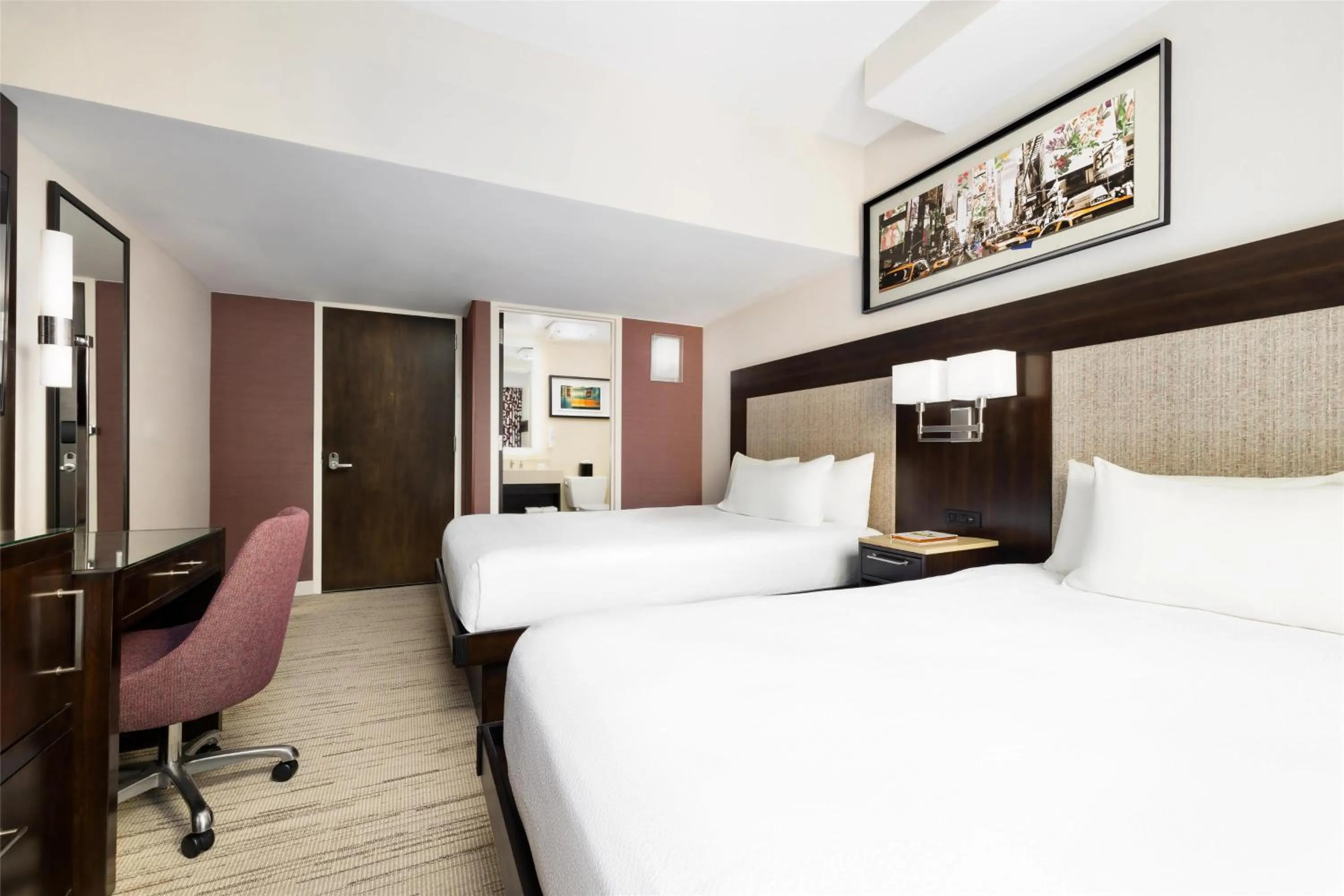 Bed in Hilton Garden Inn New York - Times Square Central