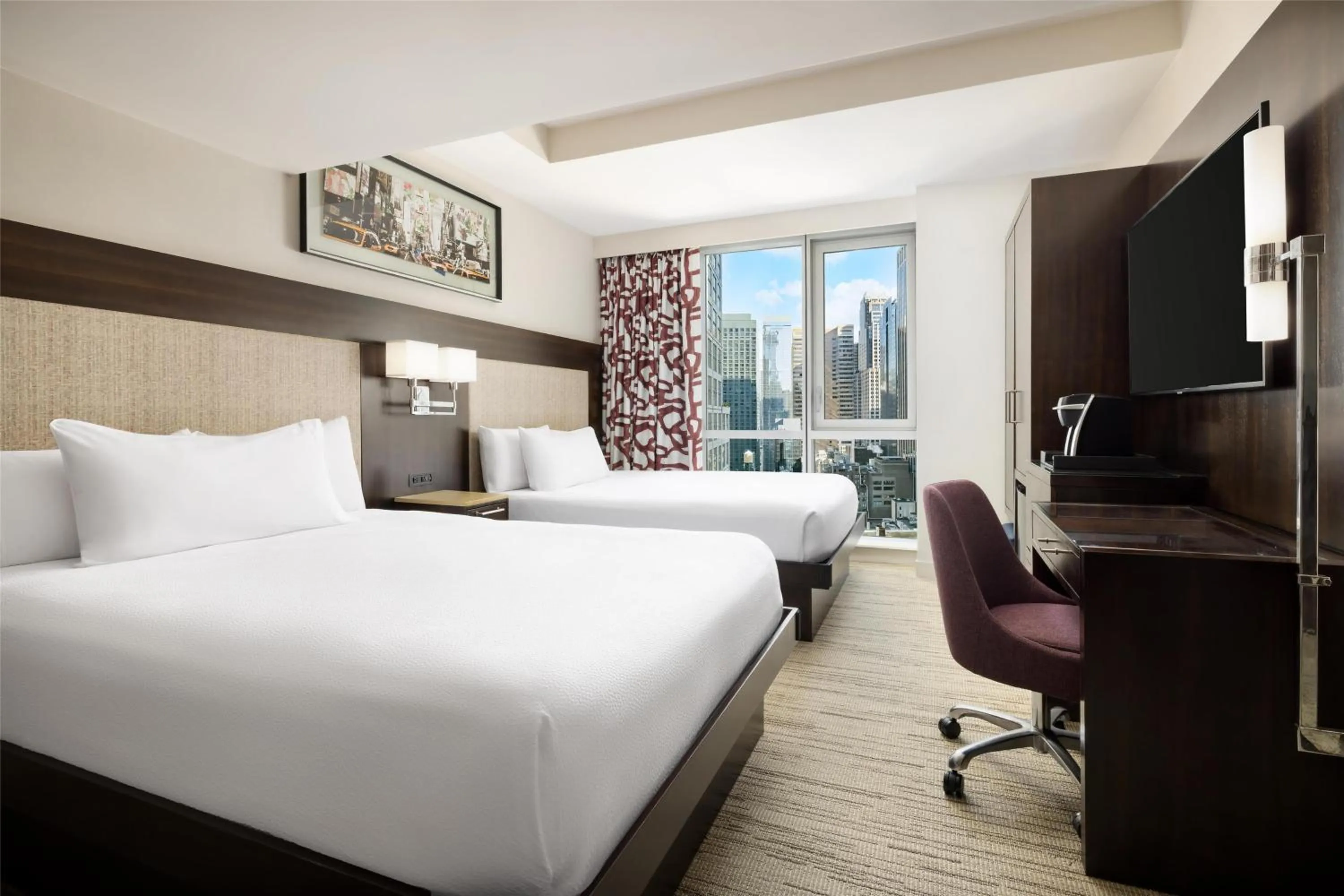 Bed in Hilton Garden Inn New York - Times Square Central