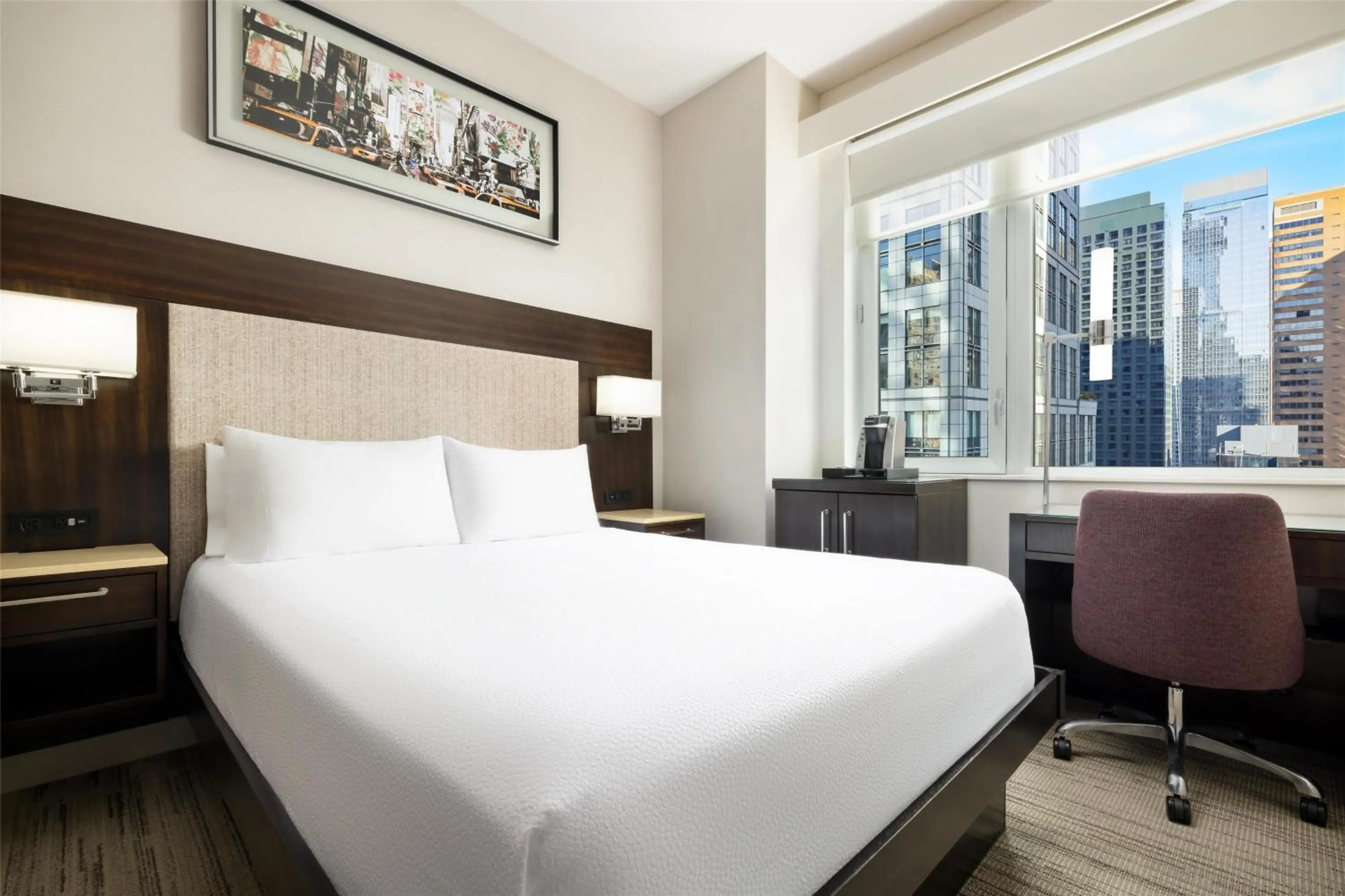 Bed in Hilton Garden Inn New York - Times Square Central