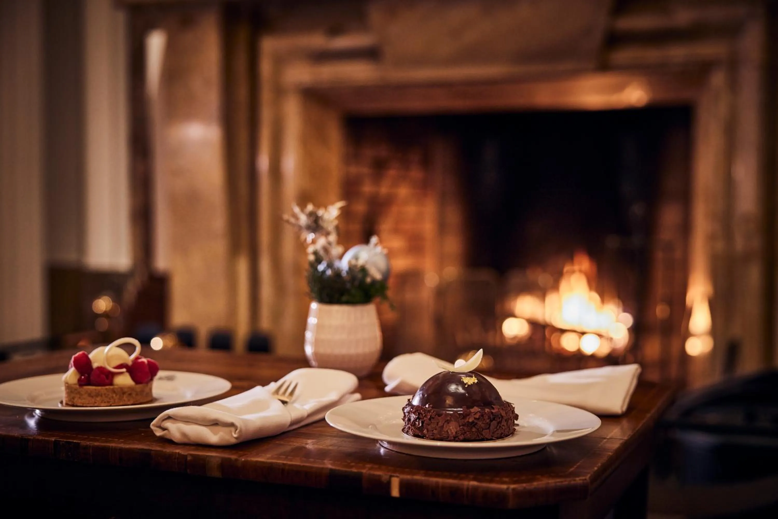 fireplace in Hotel Atlantic Hamburg, Autograph Collection