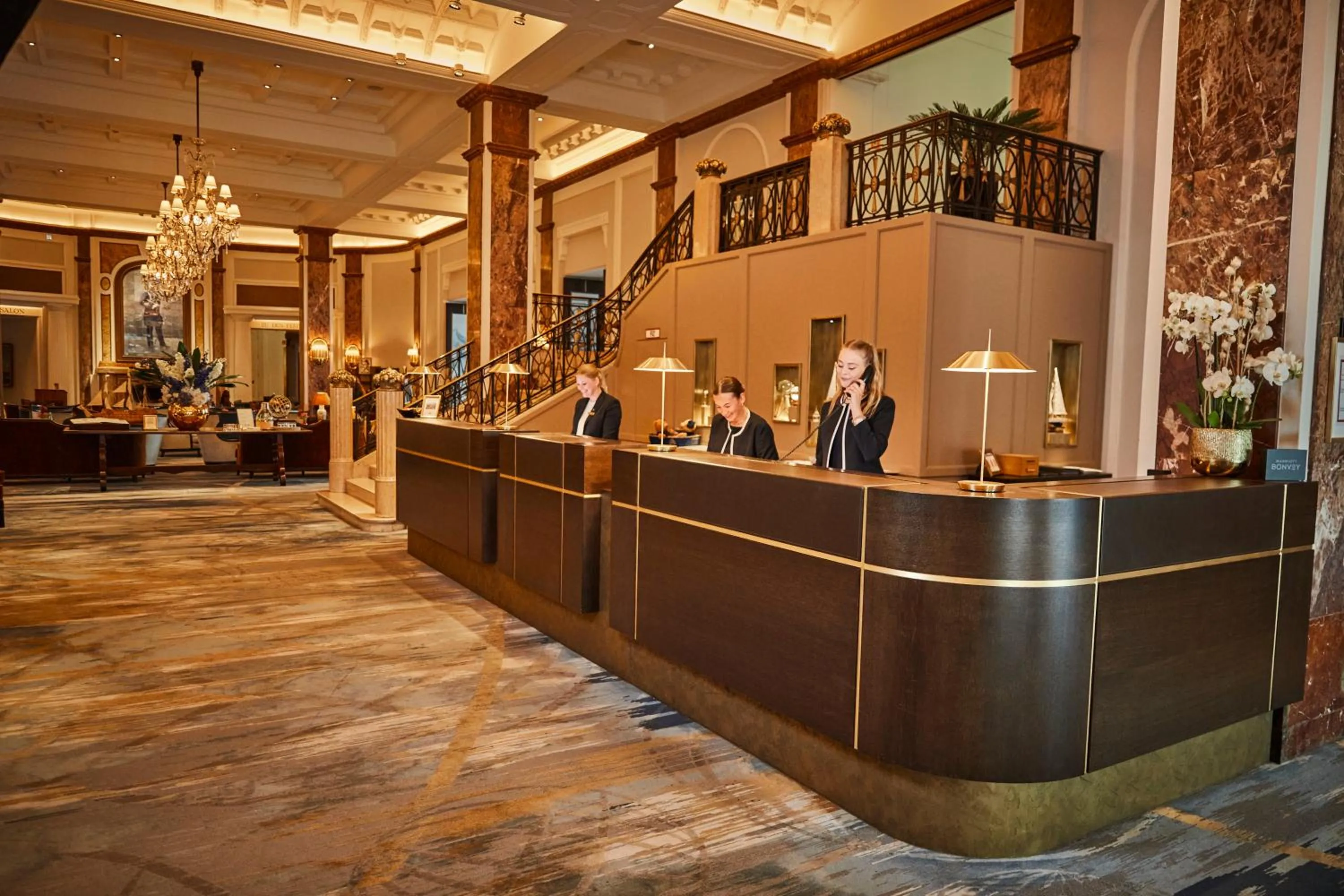 Lobby or reception in Hotel Atlantic Hamburg, Autograph Collection