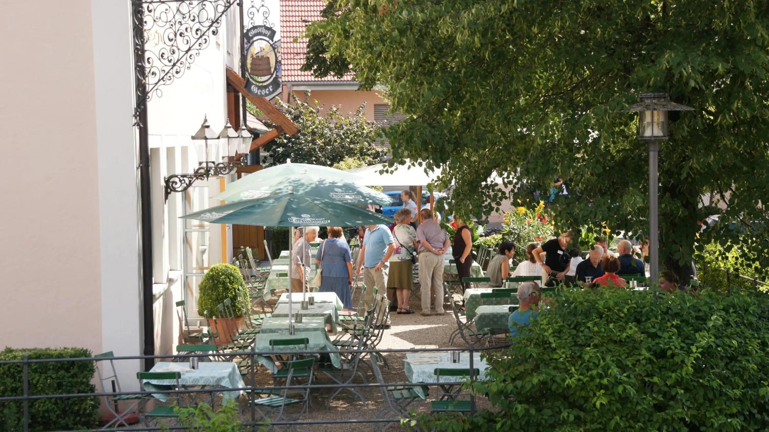 Garden view in Landgasthof Geser