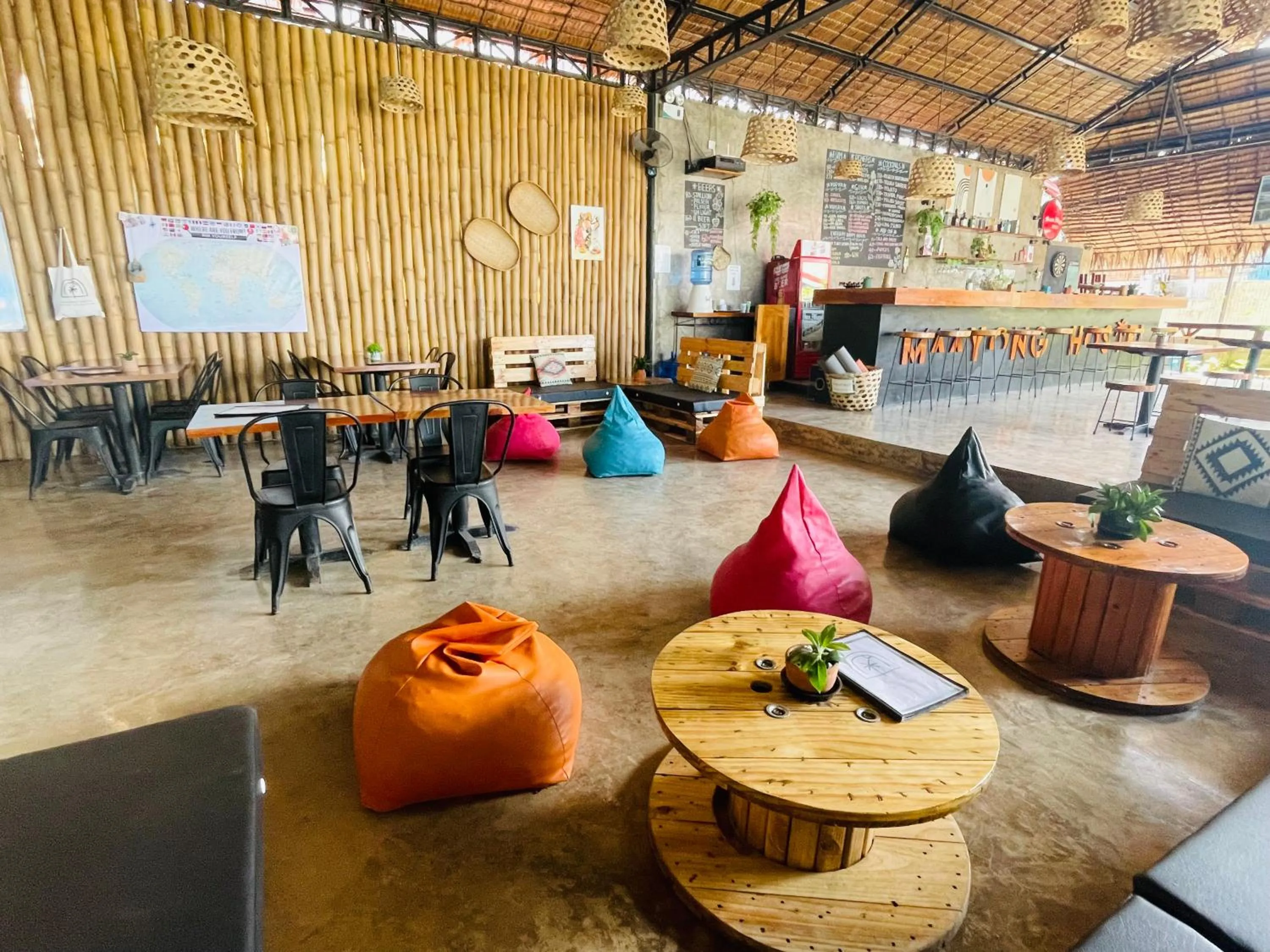 Seating area in MAAYONG HOSTEL