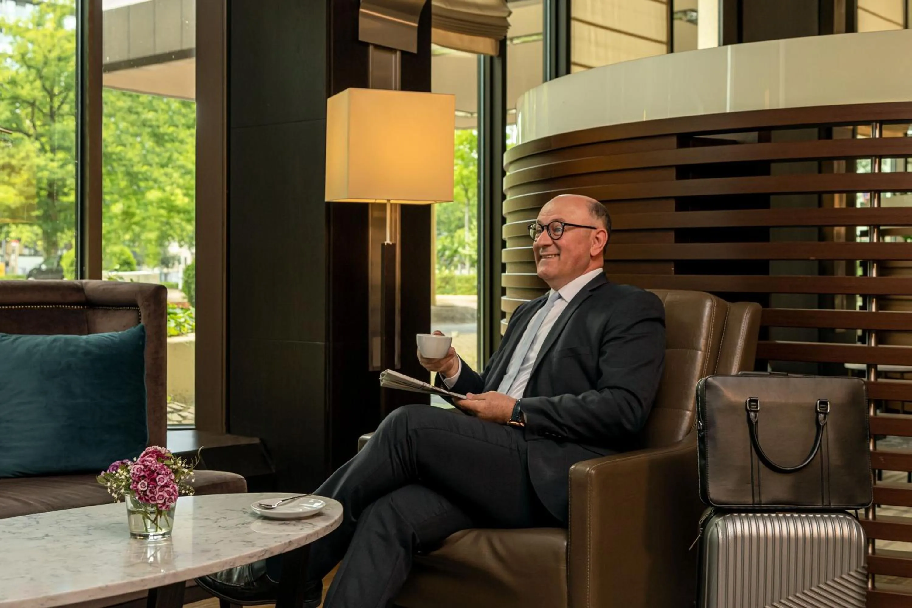 Lobby or reception in Sheraton Essen Hotel
