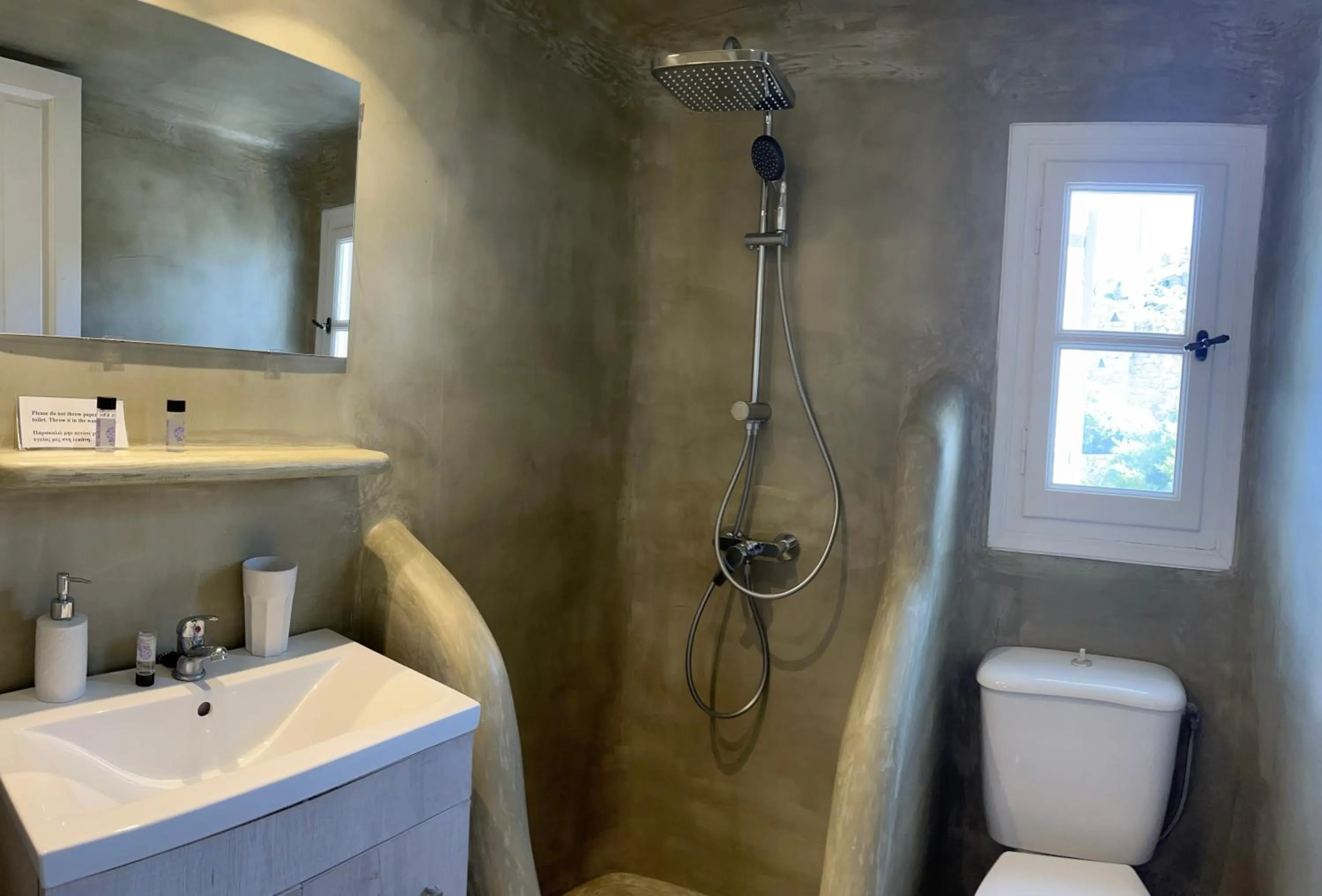 Shower in Navy Blue Suites